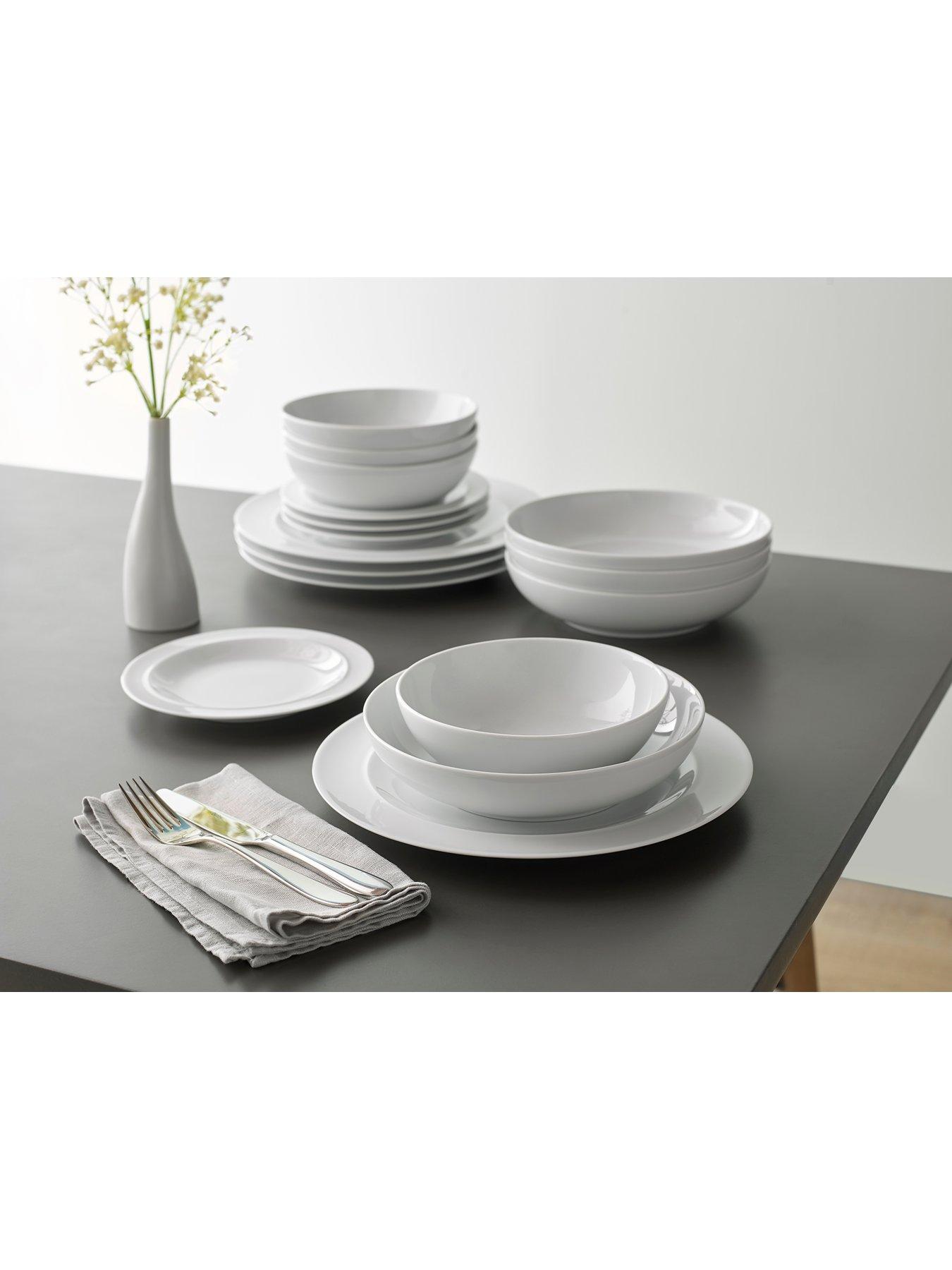Denby white dinner plates best sale