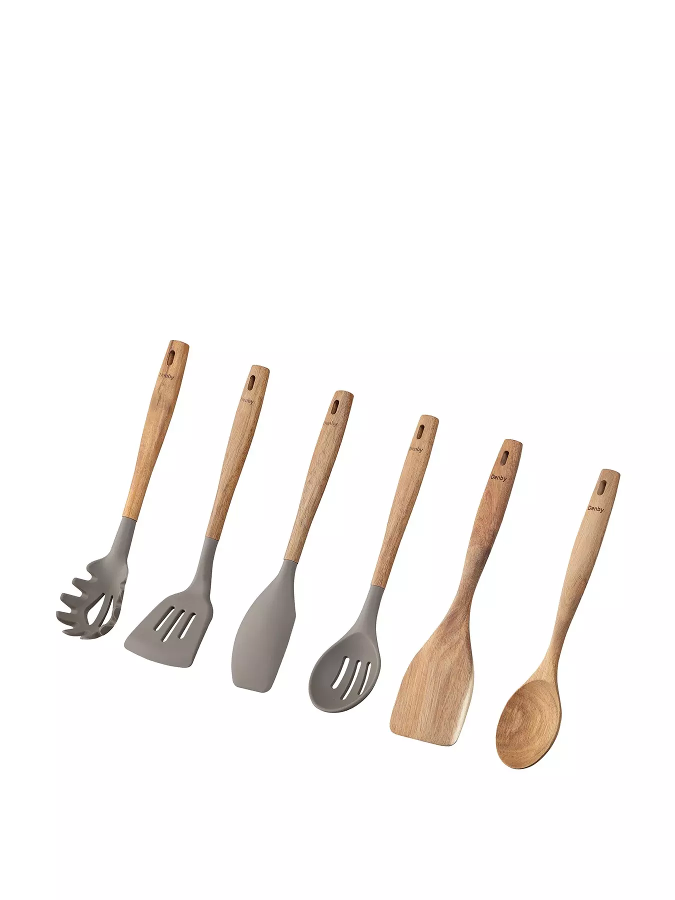 Natural Kitchenaid Bamboo Spatula 30cm Length Long Handle Cooking Utensils