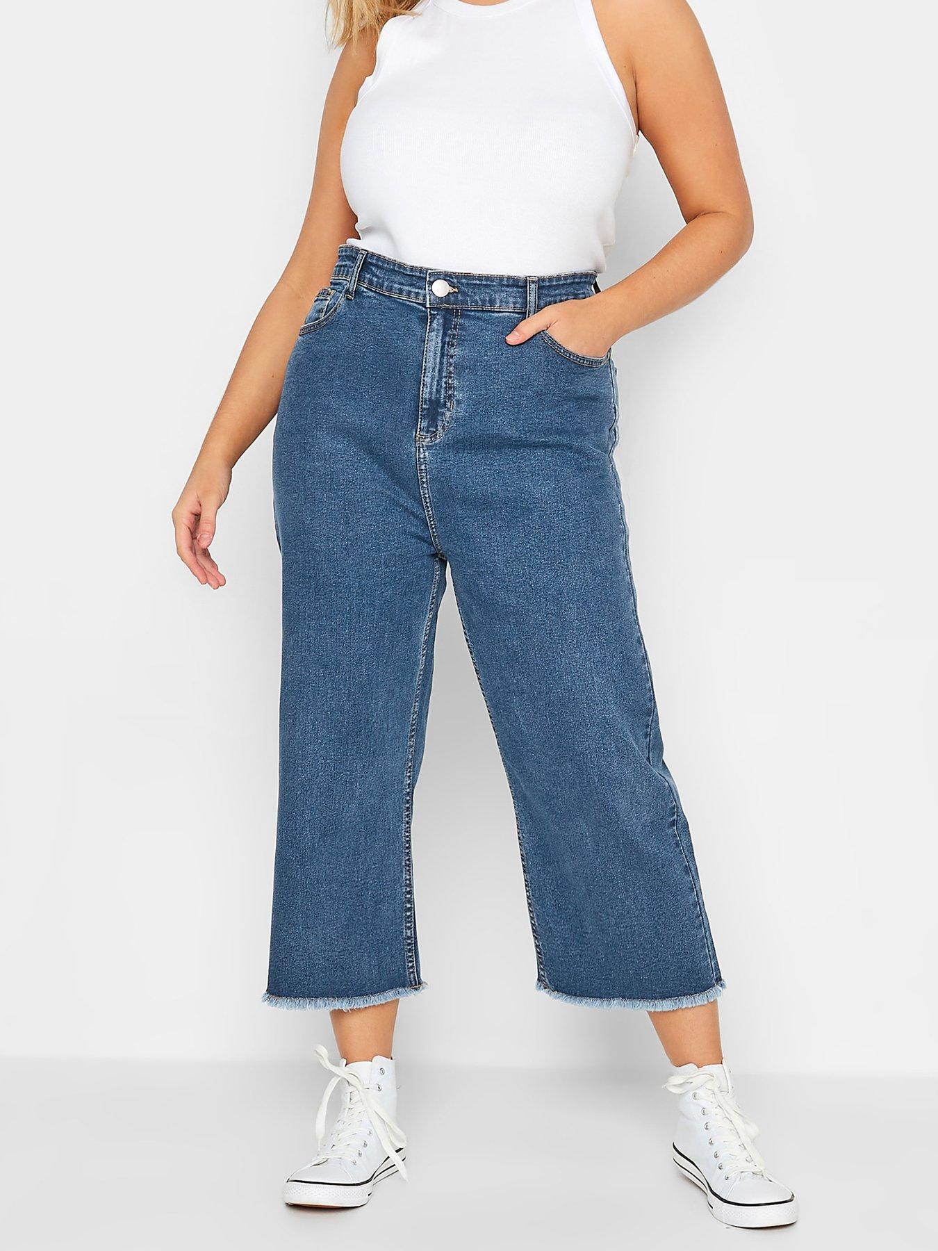 JJXX Tokyo High Rise Wide Leg Jean - Dark Blue | Very.co.uk