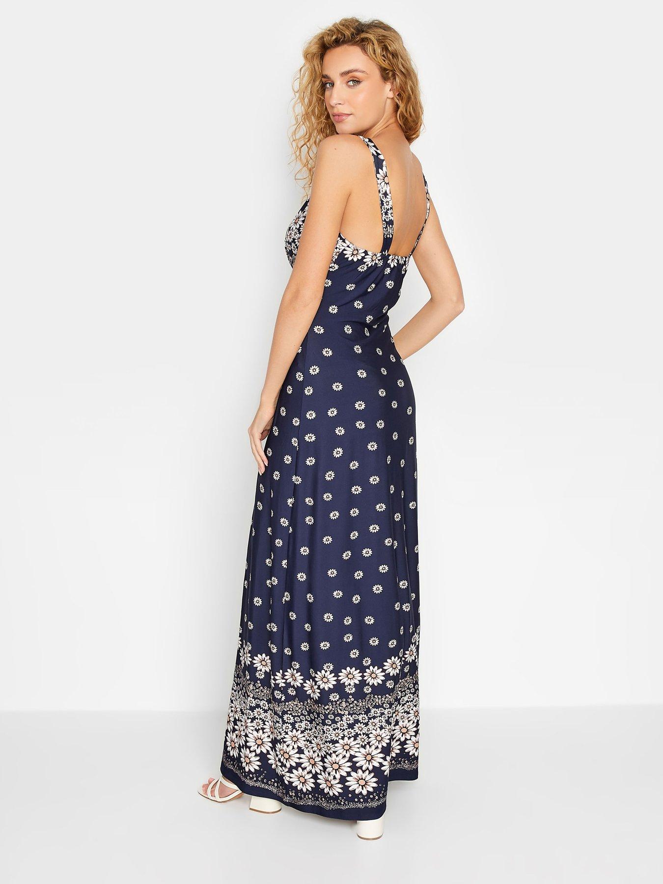 Navy daisy clearance print dress