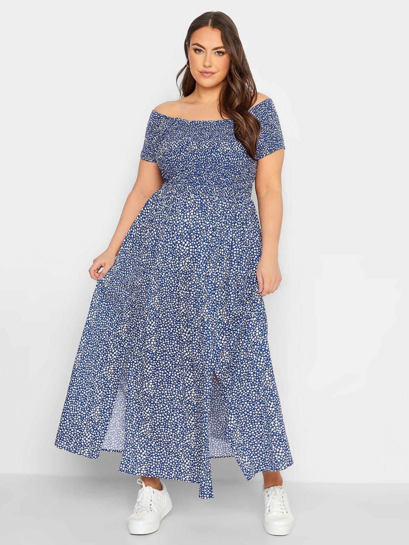 Plus size bardot dresses sale uk