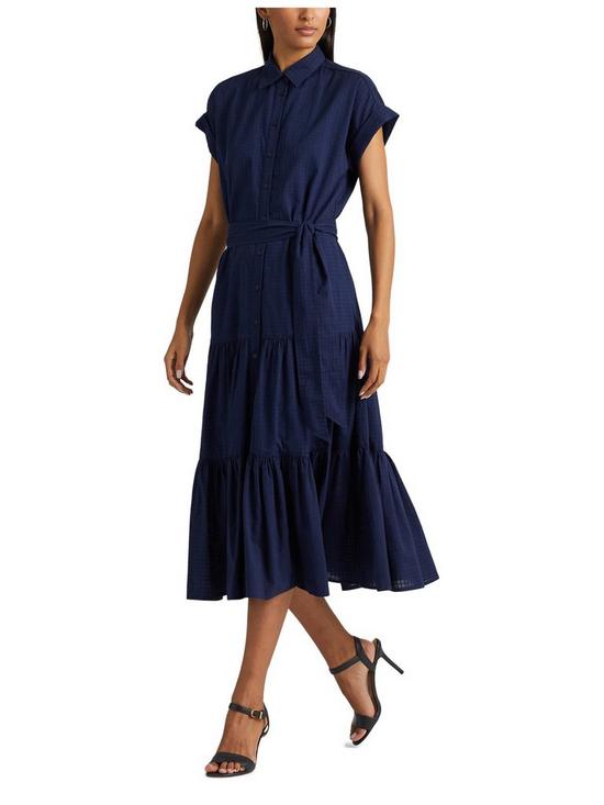 Lauren by Ralph Lauren Vilma-short Sleeve-day Dress - French Navy ...