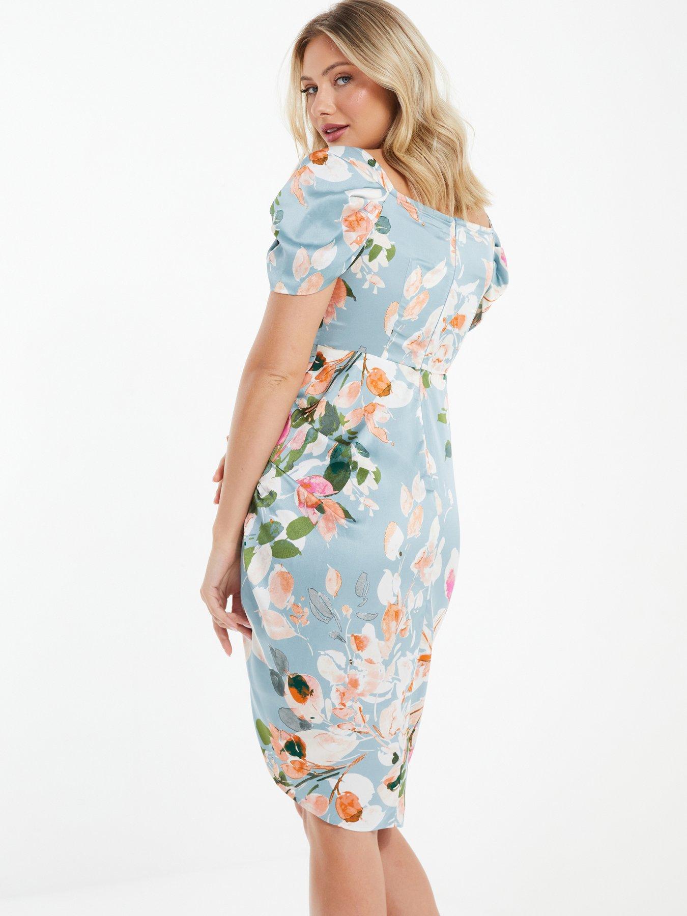 Blue floral outlet dress quiz