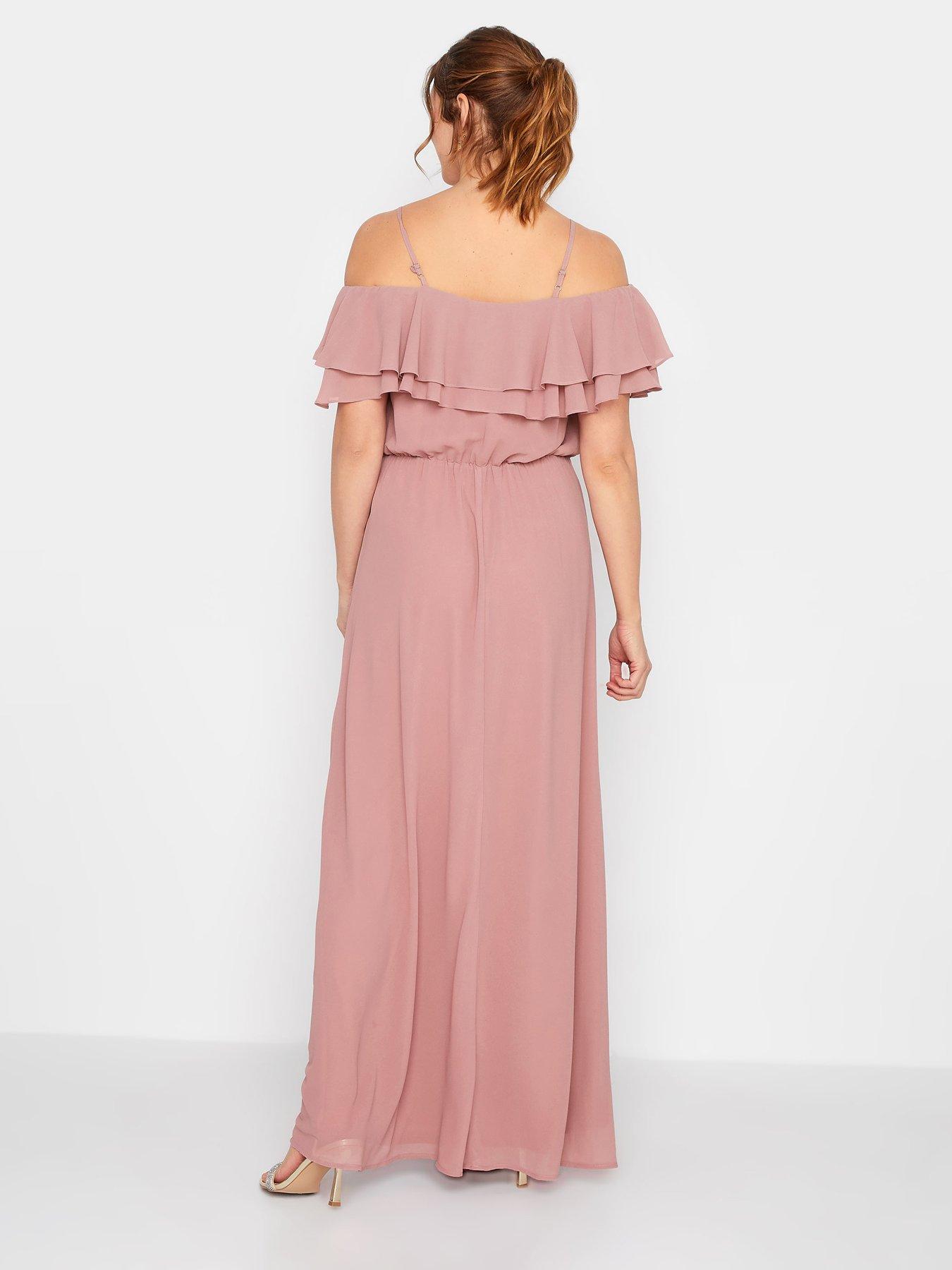 Image 2 of 4 of Long Tall Sally Ruffle Maxi Dress - Blush&nbsp;