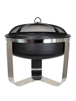 Product photograph of La Hacienda Camden Firepit With Bbq Grill from very.co.uk