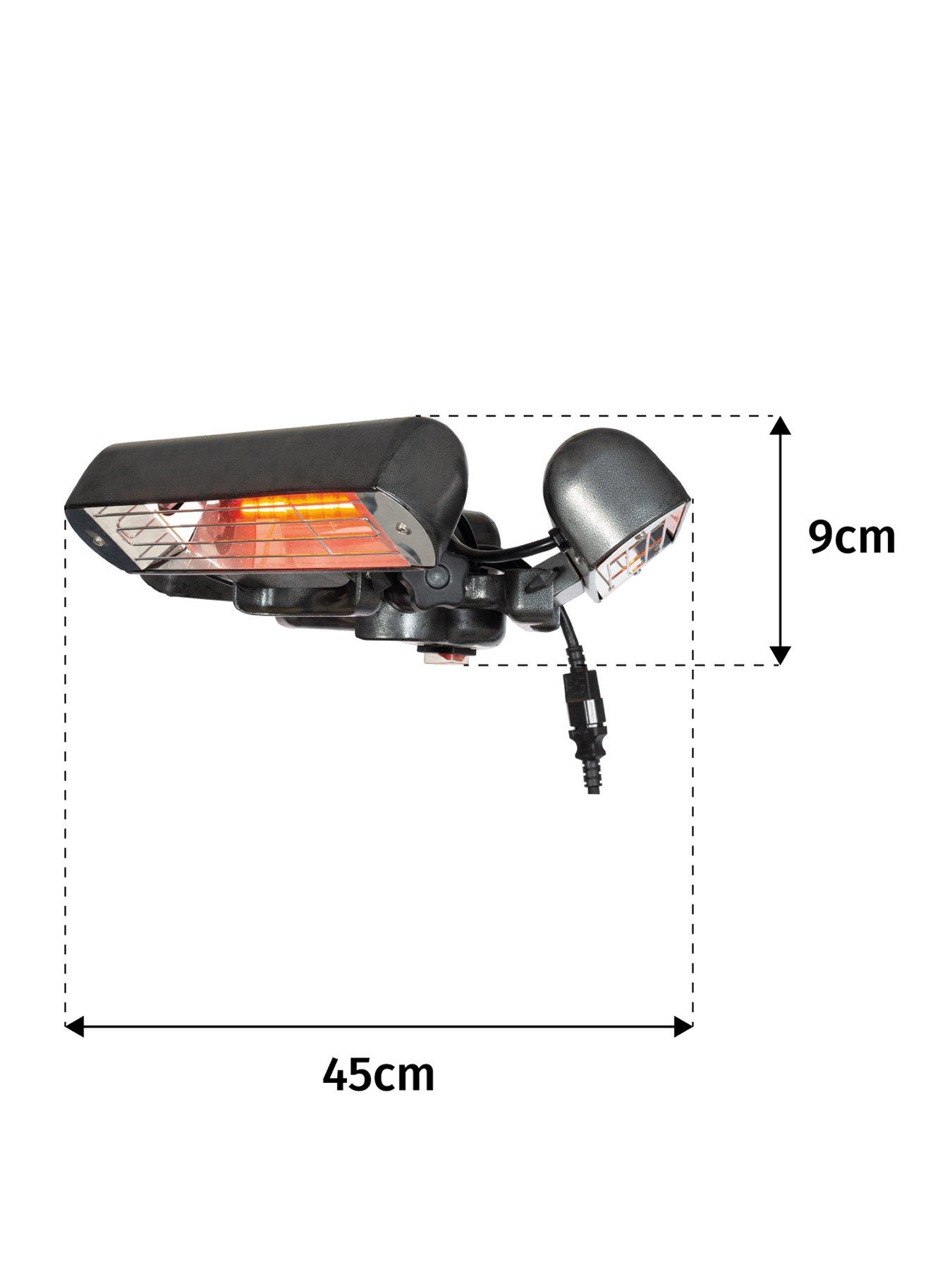 La Hacienda Heatmaster Slimline Patio Parasol Heater very.co.uk