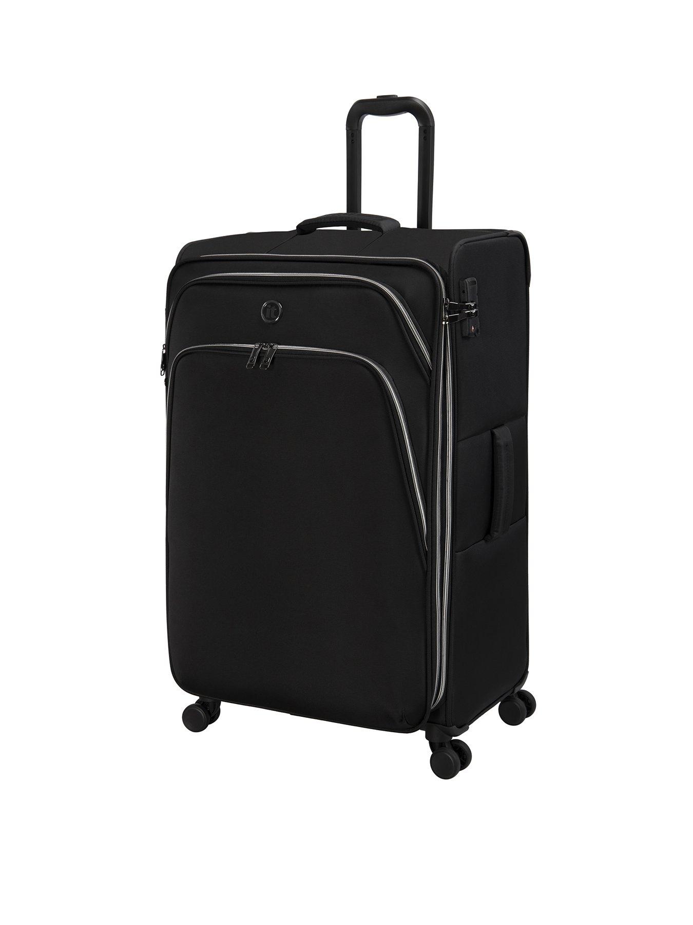 it Luggage Trinary Black Large Soft Suitcase very.co.uk