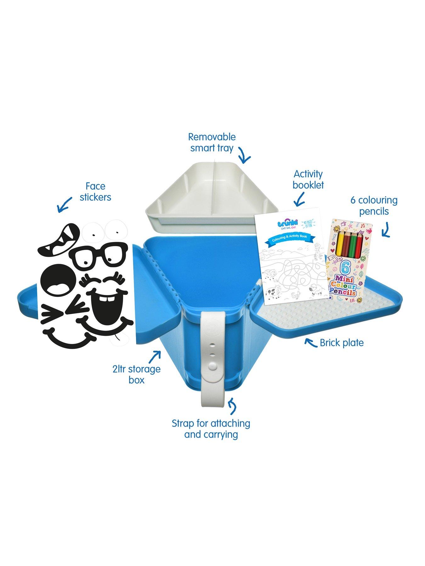 Image 4 of 7 of trunki TeeBee Travel ToyBox / Lap Tray Blue