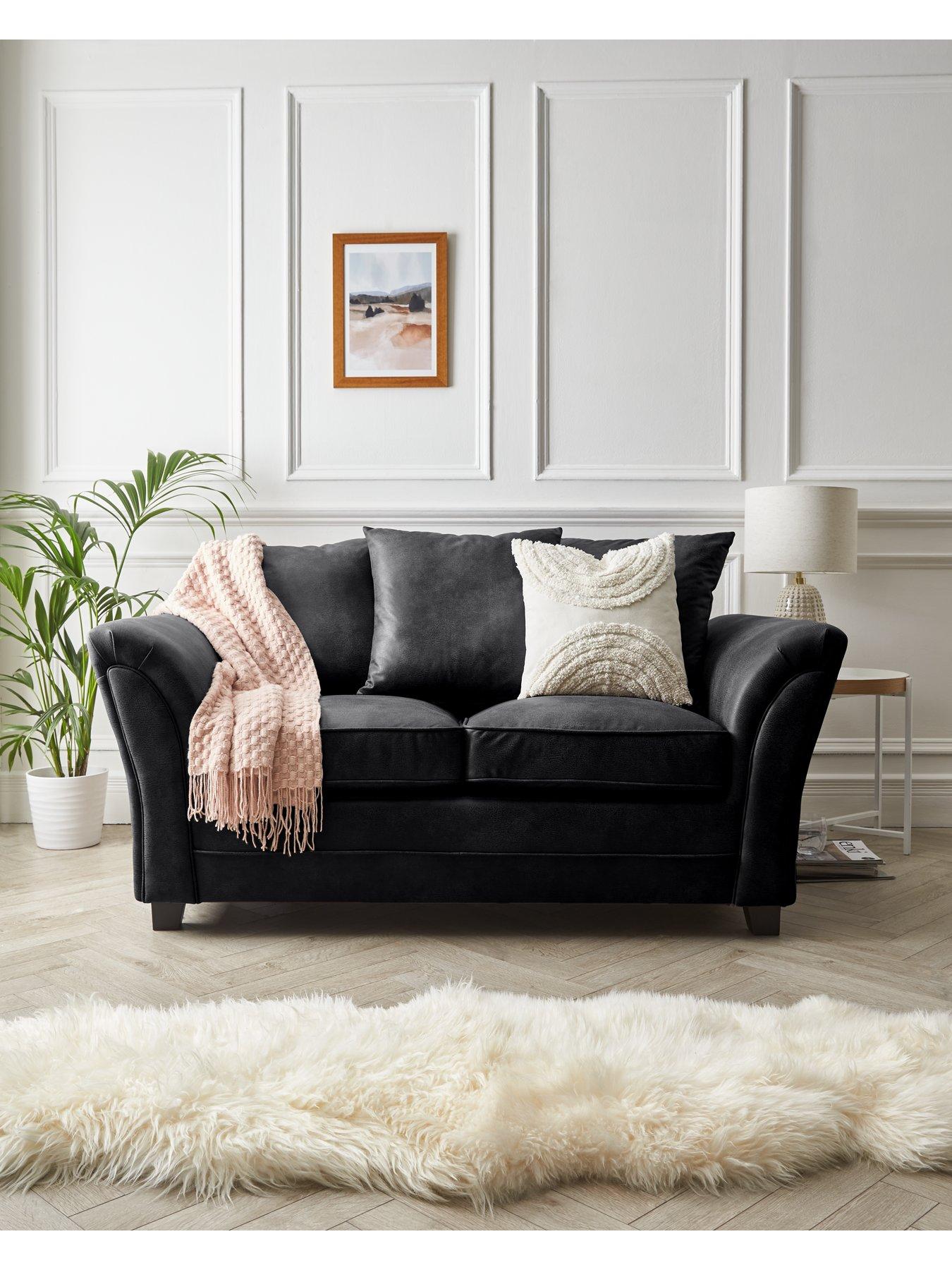 undefined Dury Leather Look 2 Seater Sofa - FSC® Certified