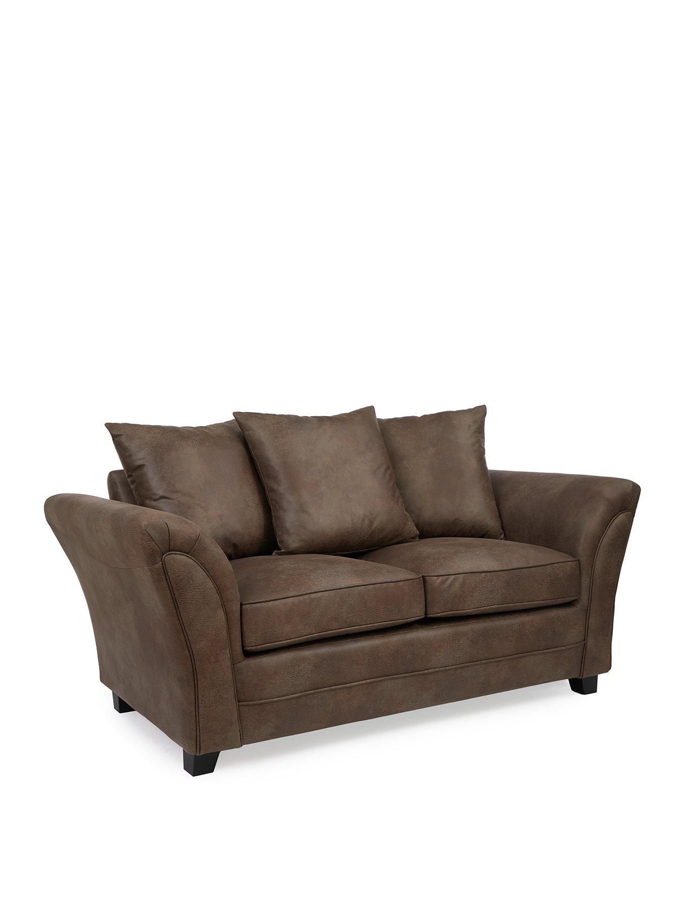 Image 3 of 6 of Very Home Dury Leather Look 2 Seater Sofa&nbsp;- FSC&reg; Certified