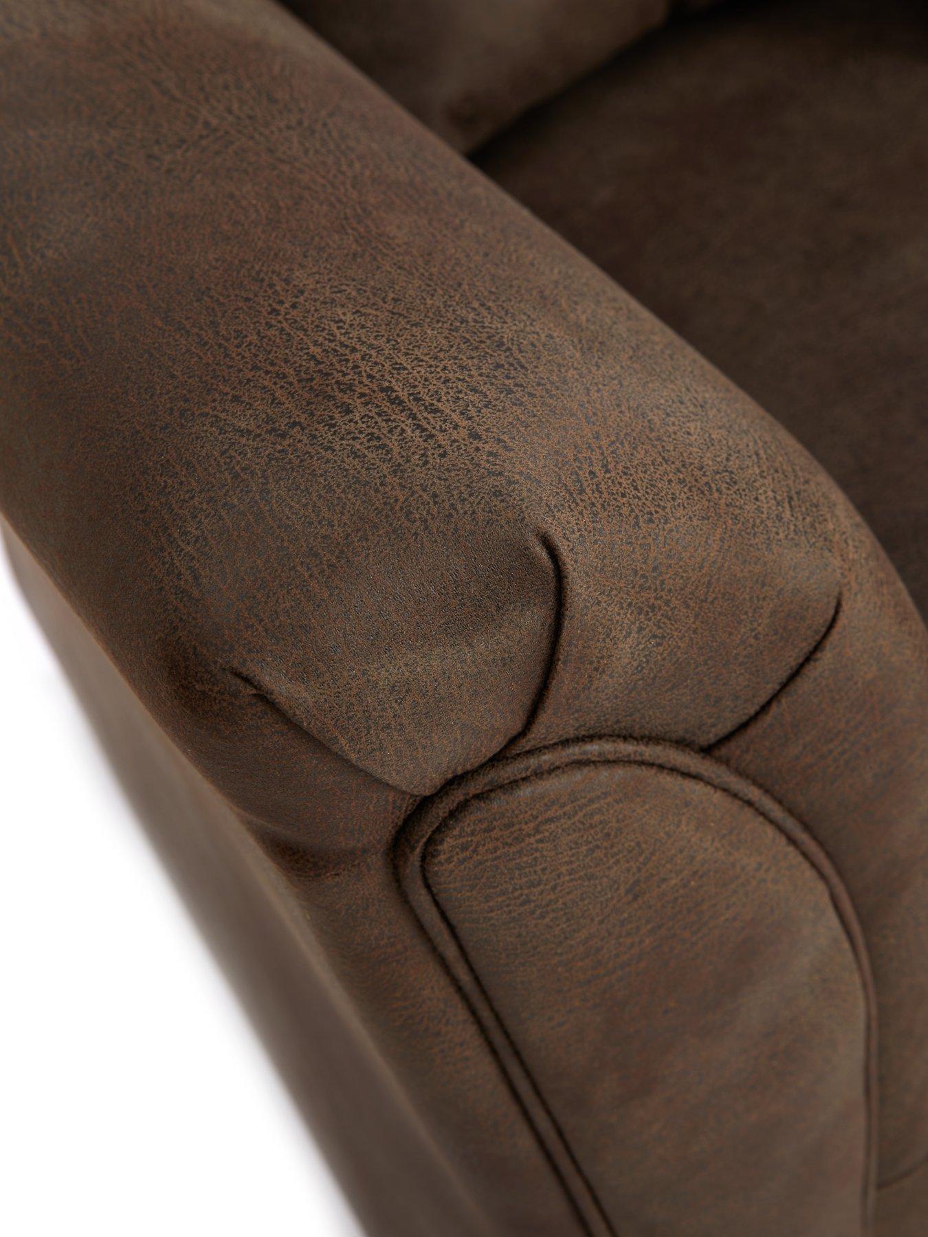 Image 5 of 6 of Very Home Dury Leather Look 2 Seater Sofa&nbsp;- FSC&reg; Certified
