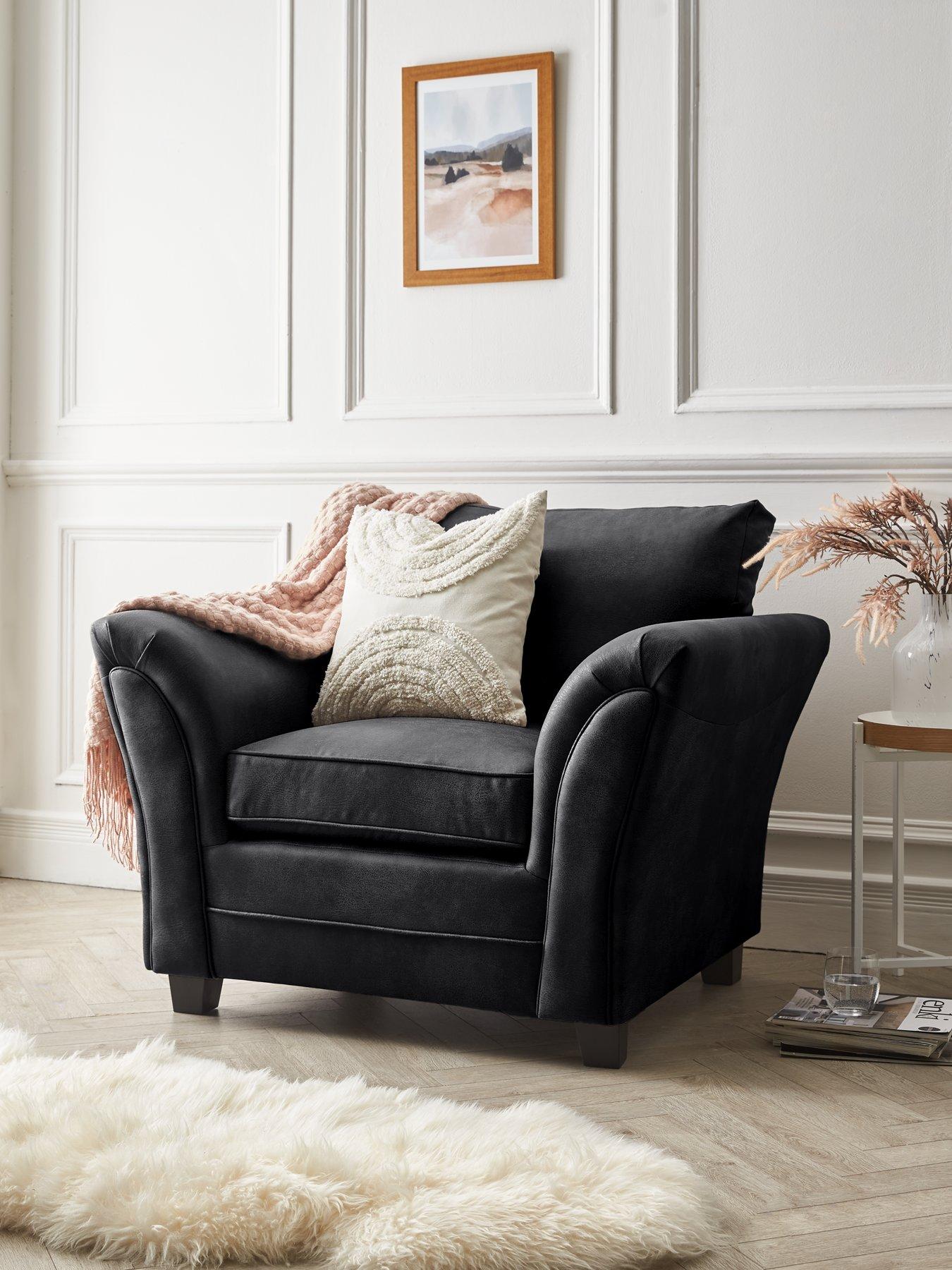 The Very Collection Dury Leather Look Armchair - FSC® Certified