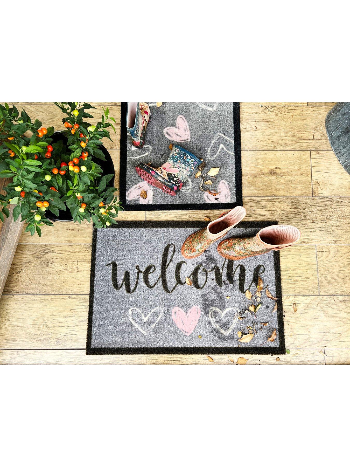 Image 2 of 2 of Very Home My Welcome Heart Doormat - Black