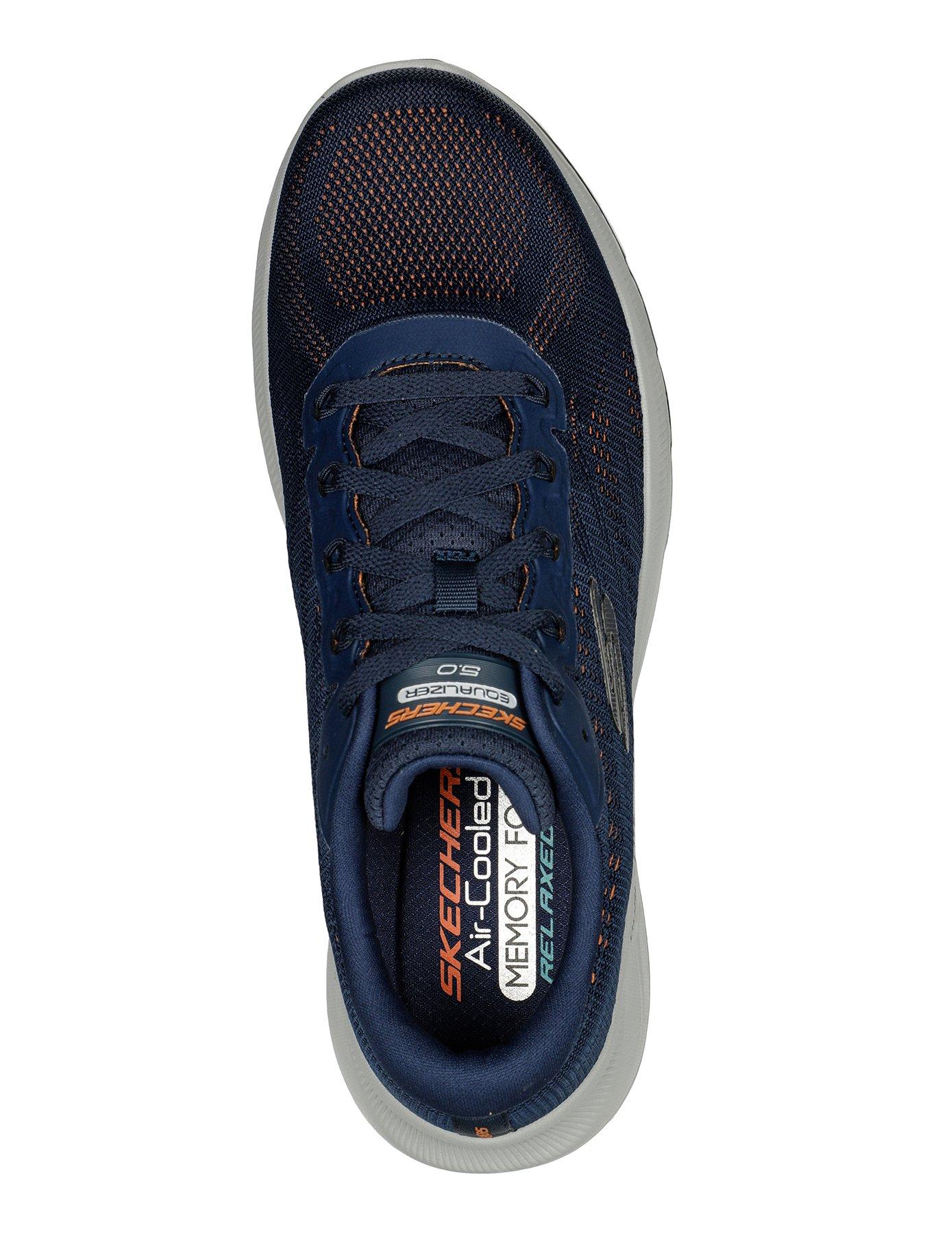 Skechers relaxed fit shop memory foam blue