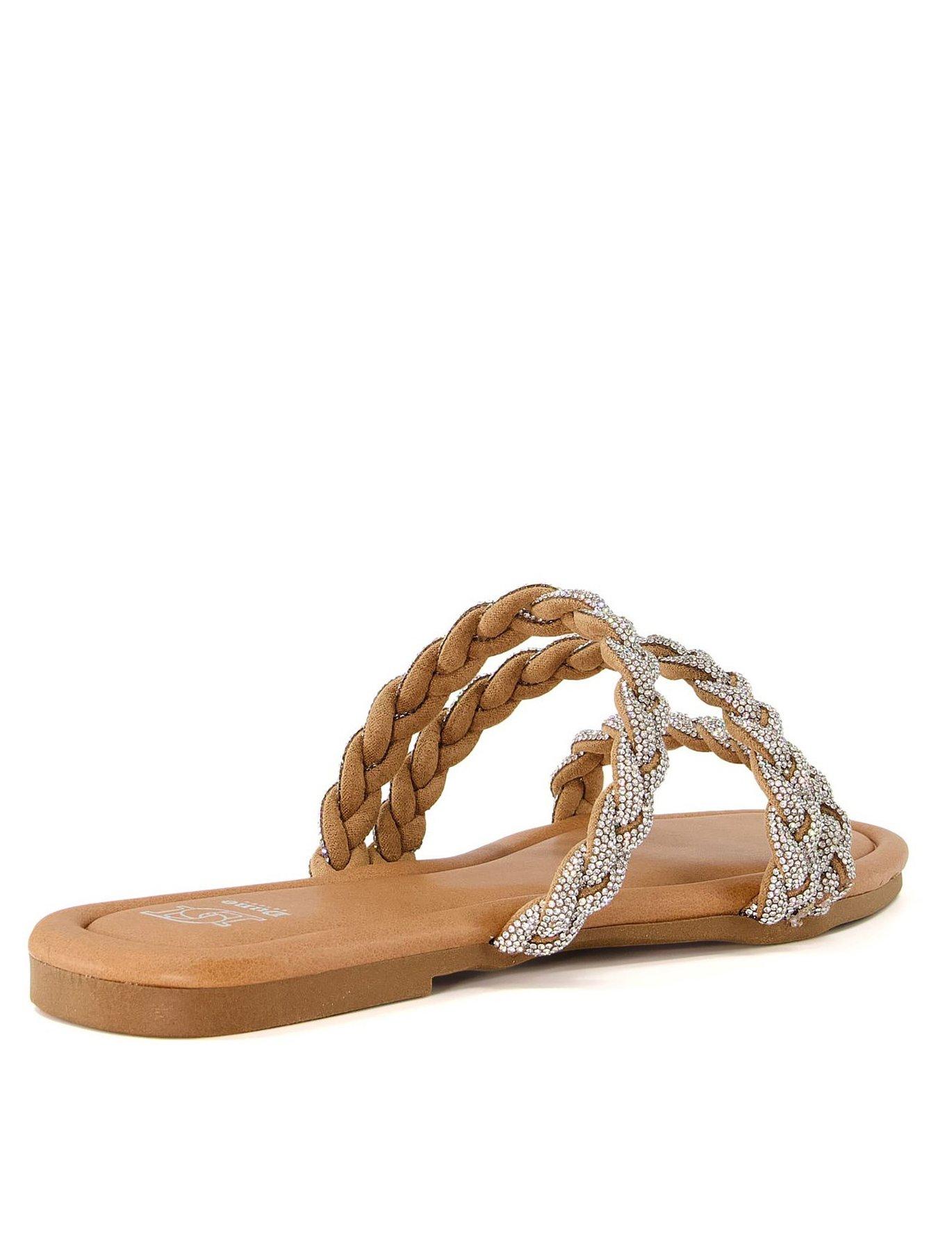 Dune hot sale sandals flat