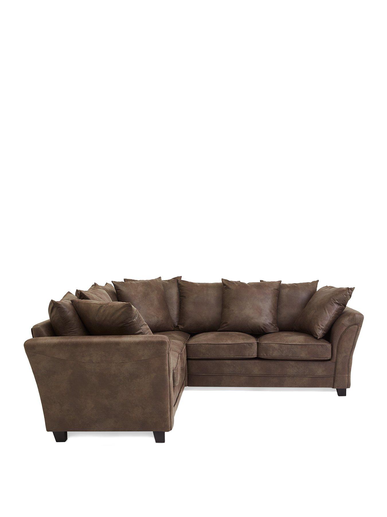 Image 2 of 6 of The Very Collection Dury Leather Look Corner Group Sofa&nbsp;- FSC&reg; Certified