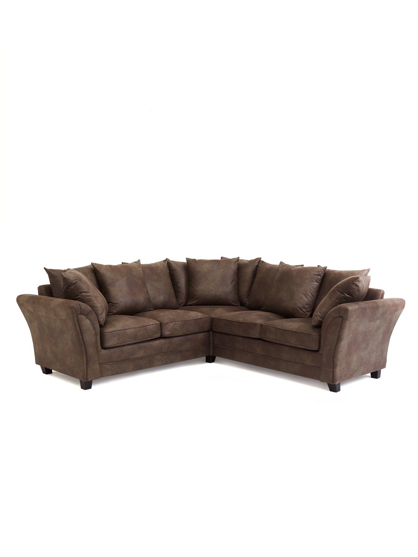 Image 3 of 6 of The Very Collection Dury Leather Look Corner Group Sofa&nbsp;- FSC&reg; Certified