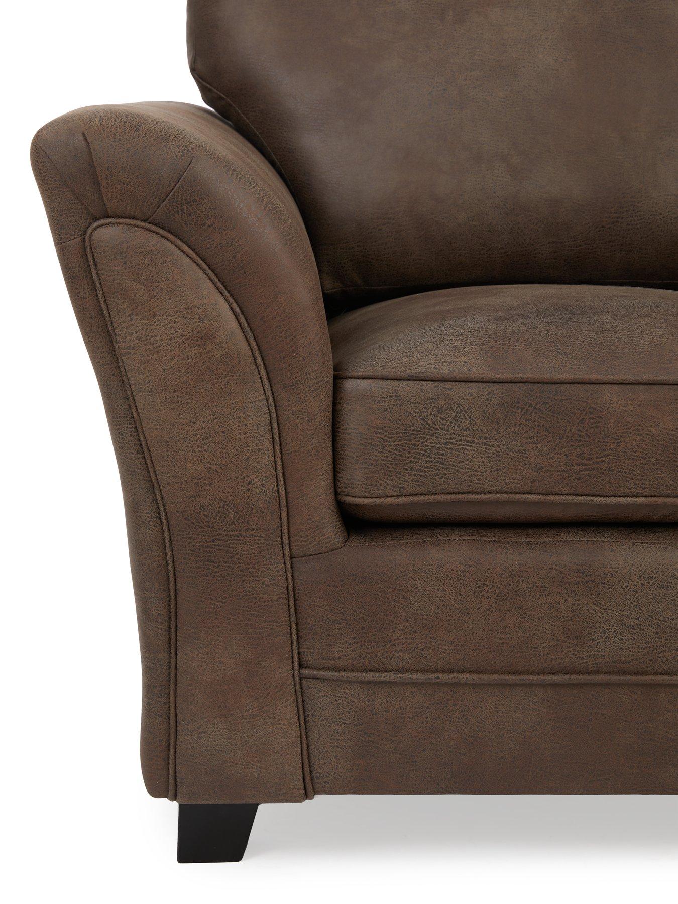 Image 4 of 6 of The Very Collection Dury Leather Look Corner Group Sofa&nbsp;- FSC&reg; Certified