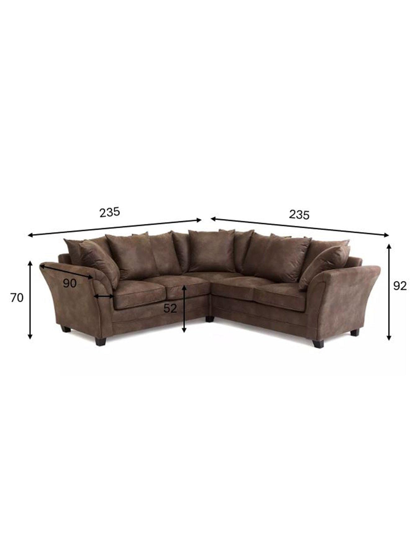 Image 5 of 6 of The Very Collection Dury Leather Look Corner Group Sofa&nbsp;- FSC&reg; Certified