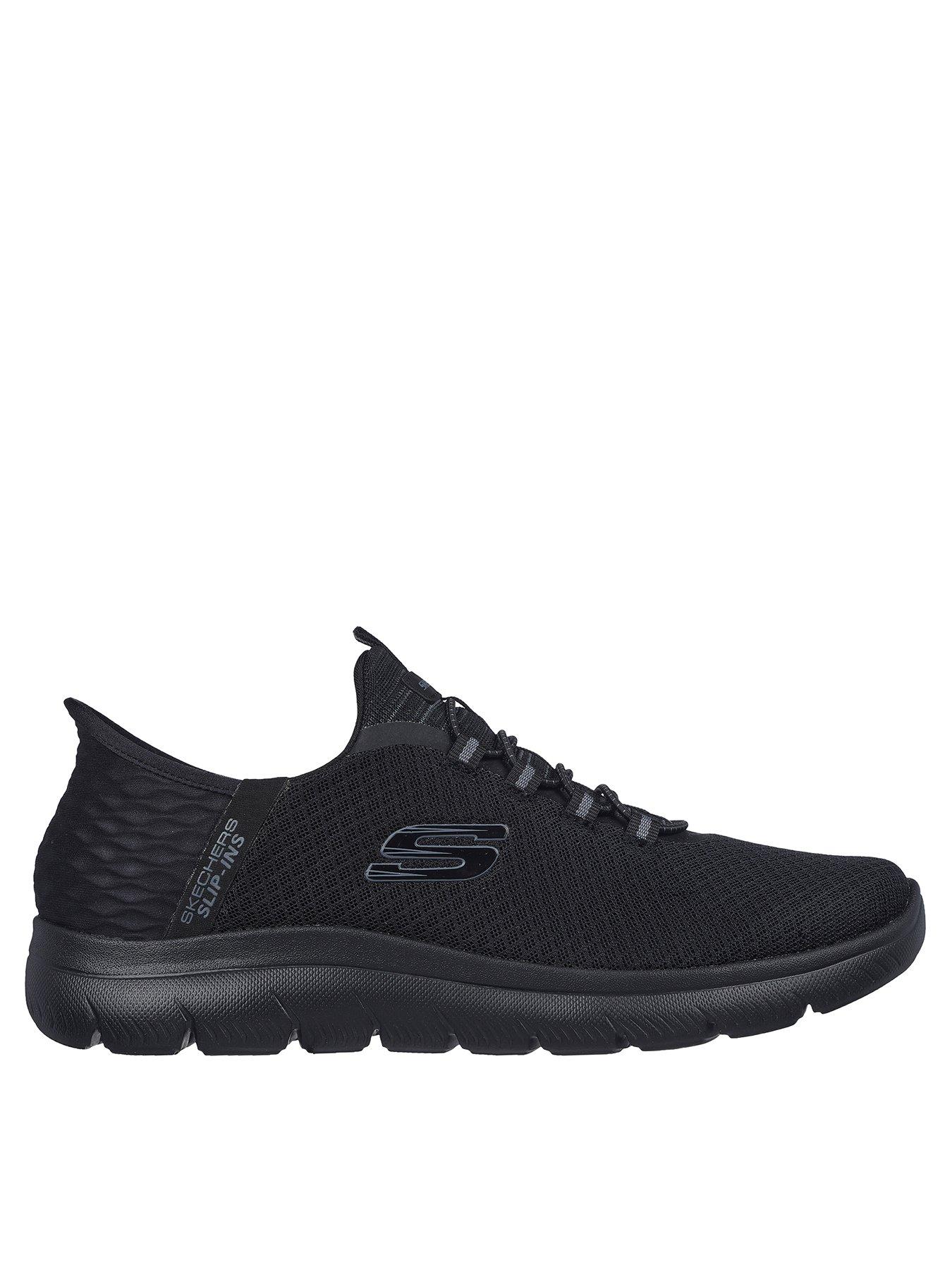 All black memory hot sale foam trainers