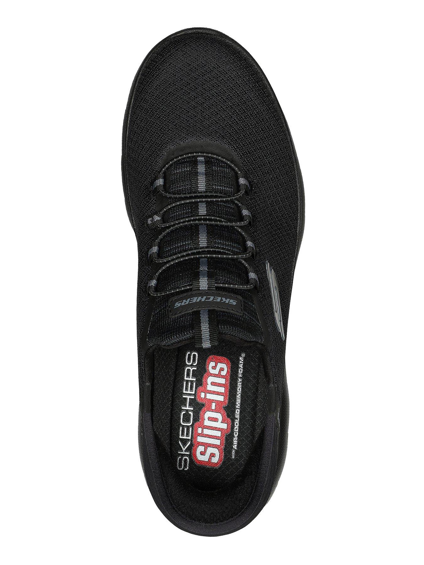 Skechers Summits Mesh Slip-ins Memory Foam Trainers Black Very