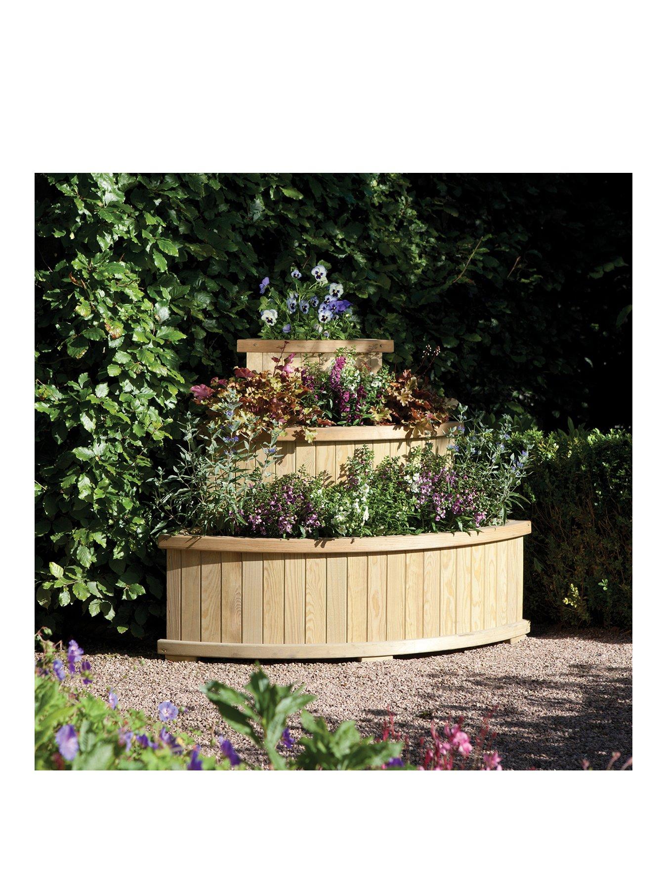 Rowlinson Marberry Corner Cascade Planter | Very.co.uk