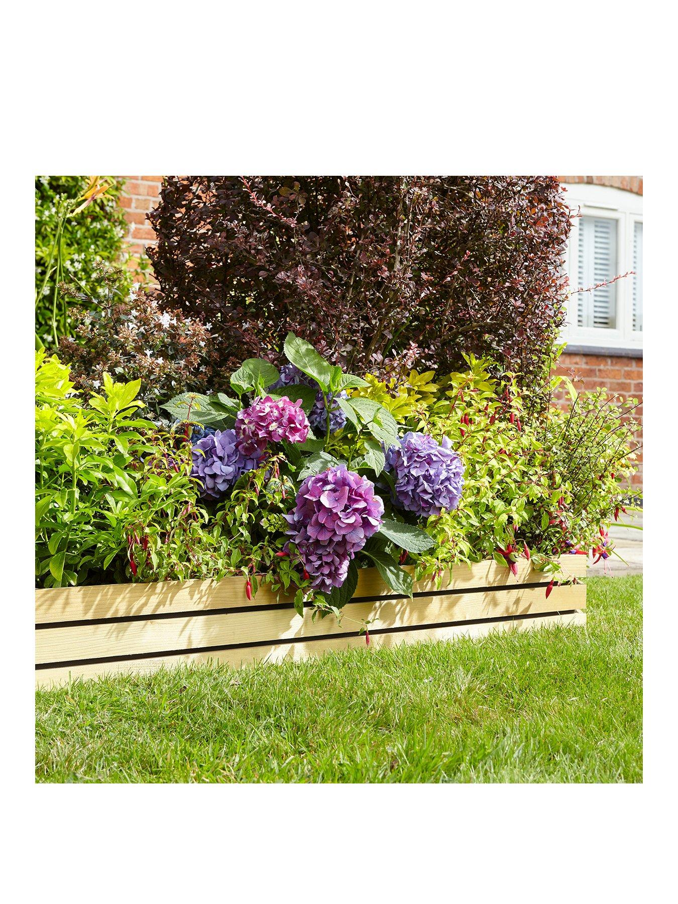 Product photograph of Rowlinson 6 Ledbury Slat Edging Pack Of 4 from very.co.uk