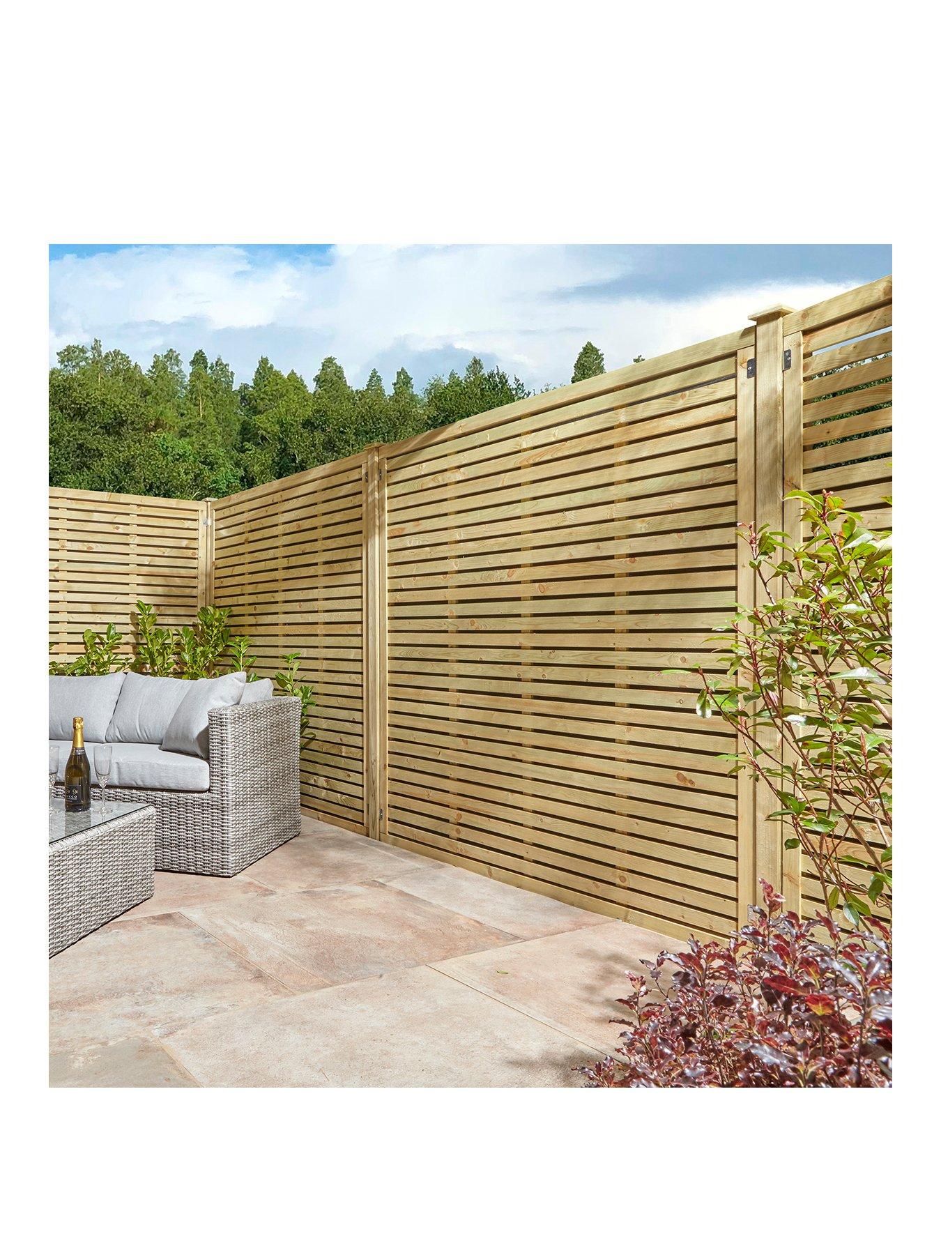 Product photograph of Rowlinson 6x6 Ledbury Contemporary Screen - 3 Pack from very.co.uk