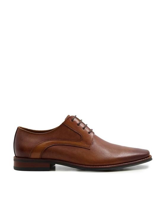 front image of dune-london-stoney-formal-lace-up-shoe-brown