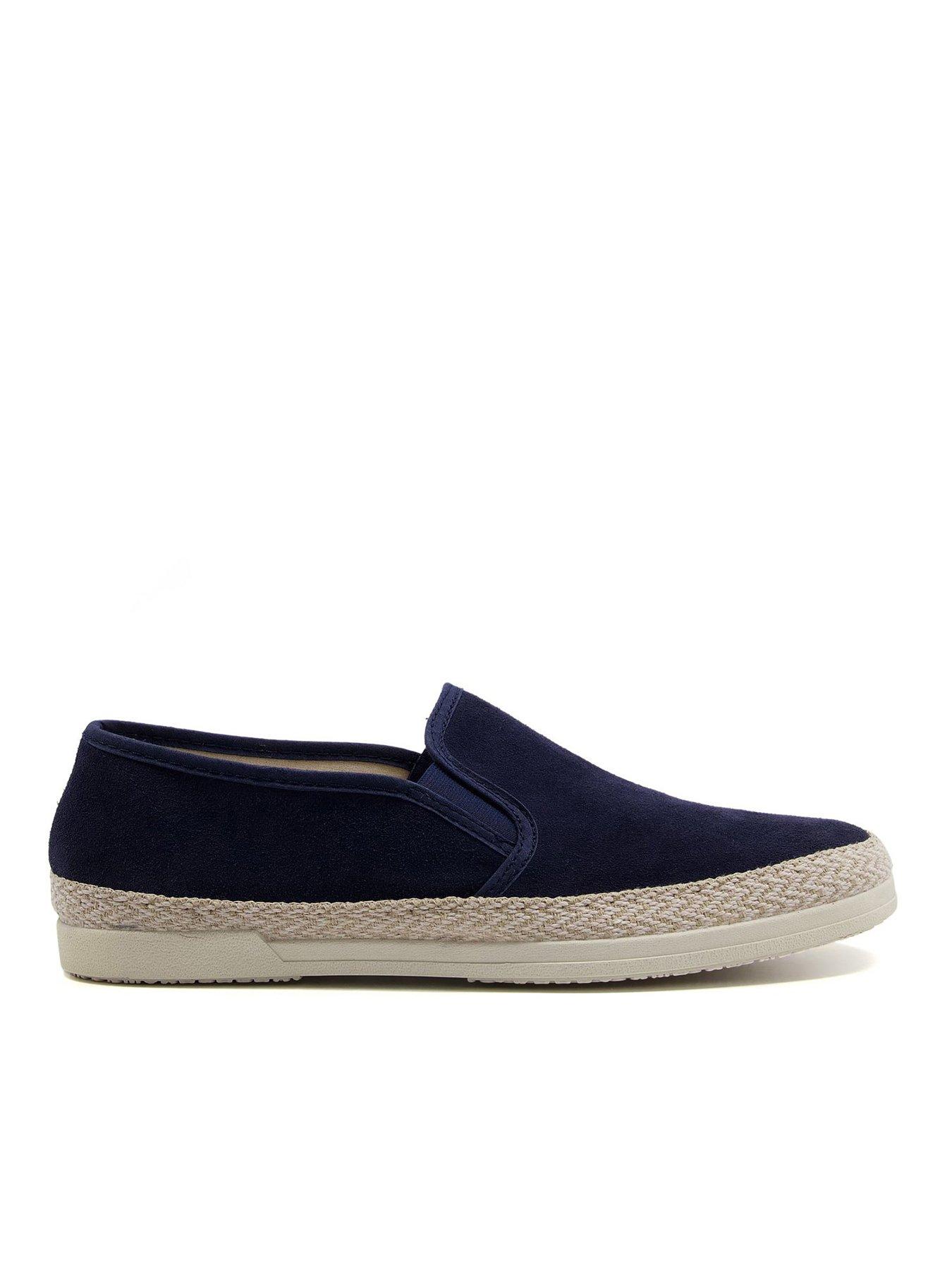 Blue suede best sale slip ons