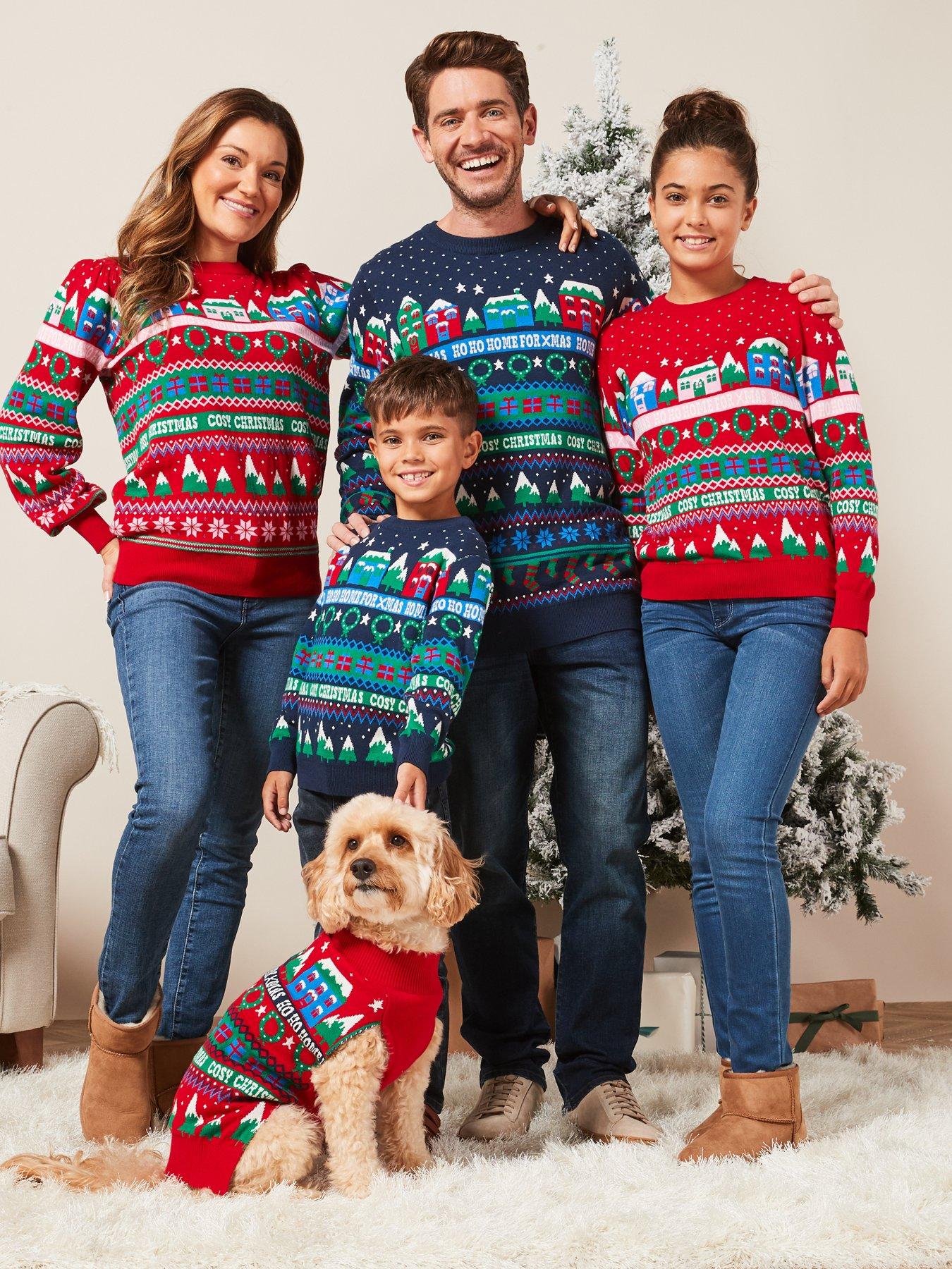 Matching family and dog christmas clearance sweaters