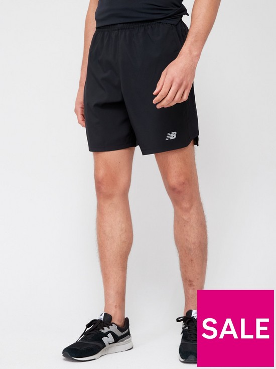 front image of new-balance-mens-running-nbspaccelerate-7-inch-running-shorts-black