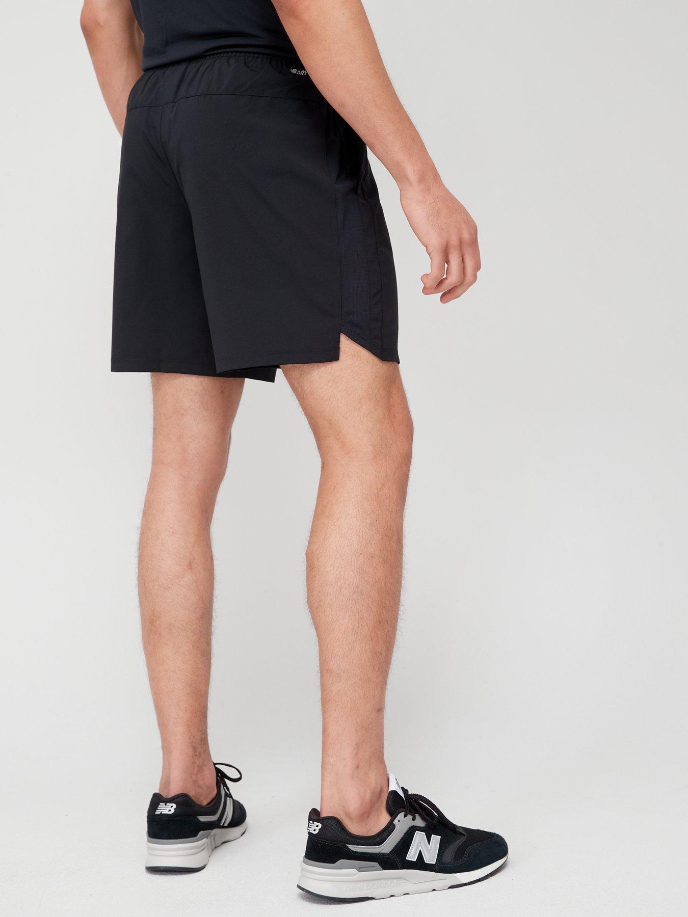 New Balance Men's Accelerate 3 Inch Split Short, Black, X-Large :  : Clothing, Shoes & Accessories