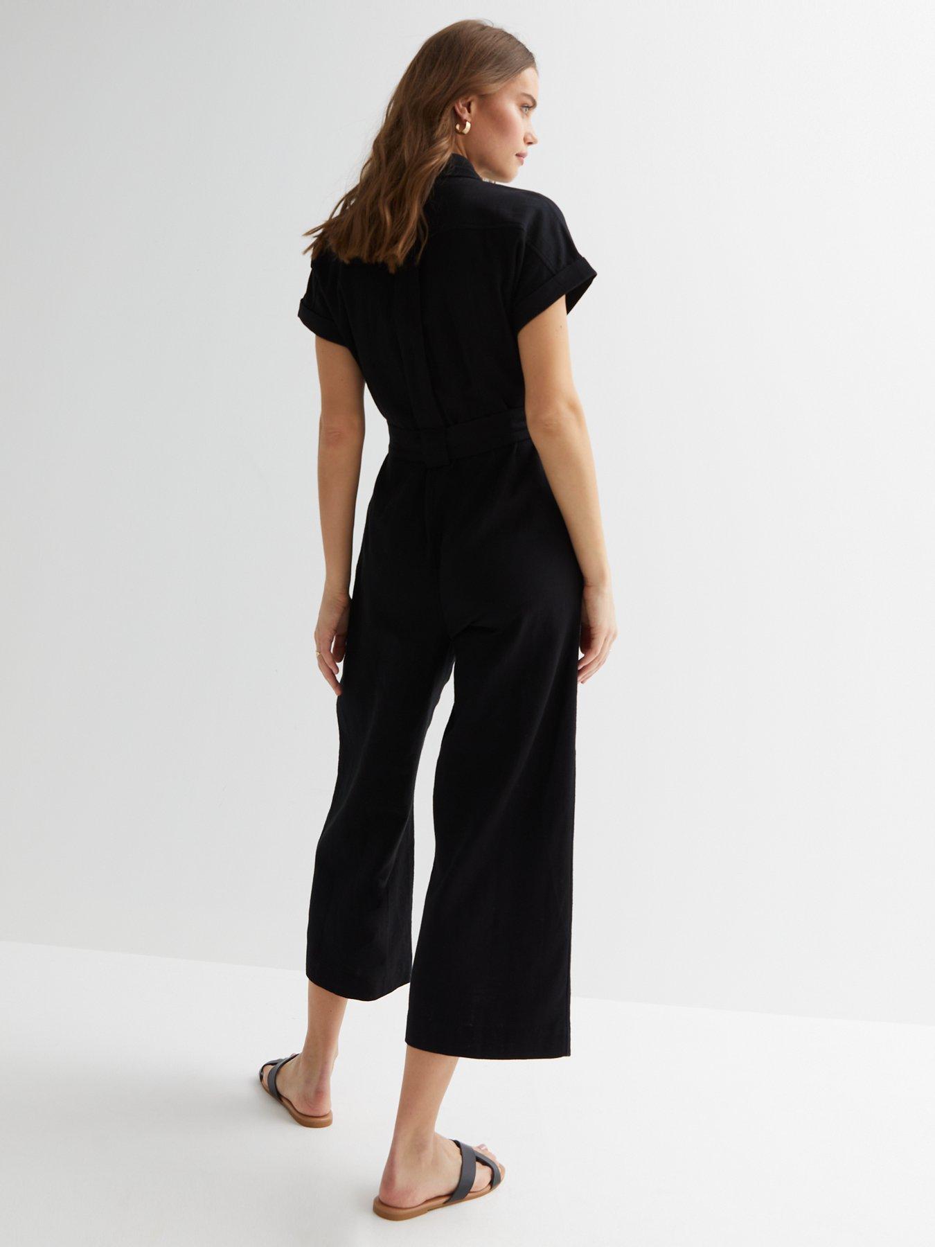 Women's short sales sleeve utility jumpsuit