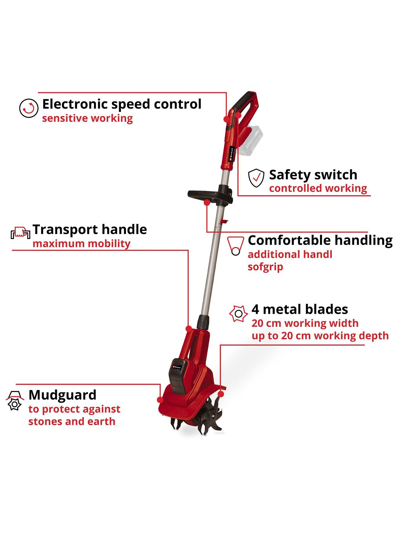 Einhell discount cordless tiller