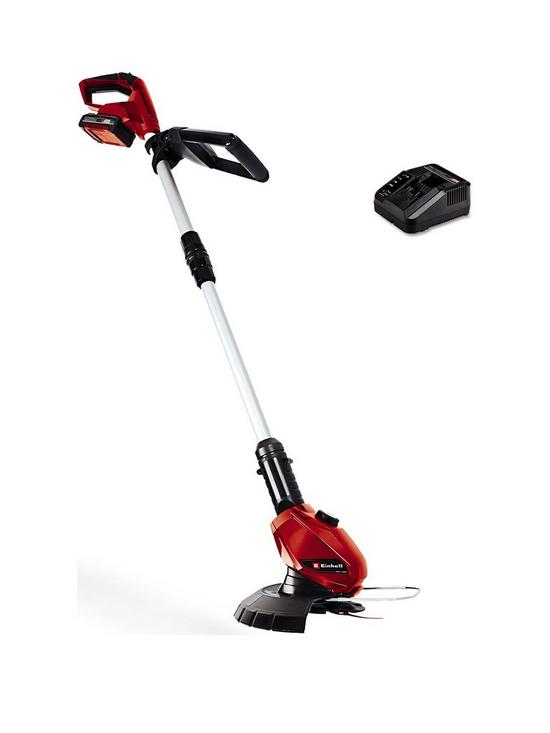 front image of einhell-pxc-24cm-cordless-trimmer-ge-ct-18-li-kit-18v-includes-battery