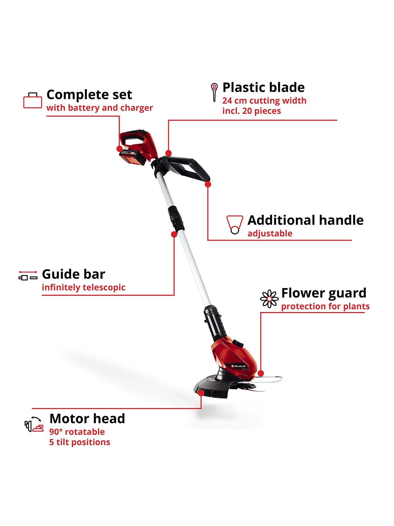 Image 3 of 8 of Einhell PXC 24cm Cordless Trimmer - GE-CT 18 Li Kit (18V includes battery)