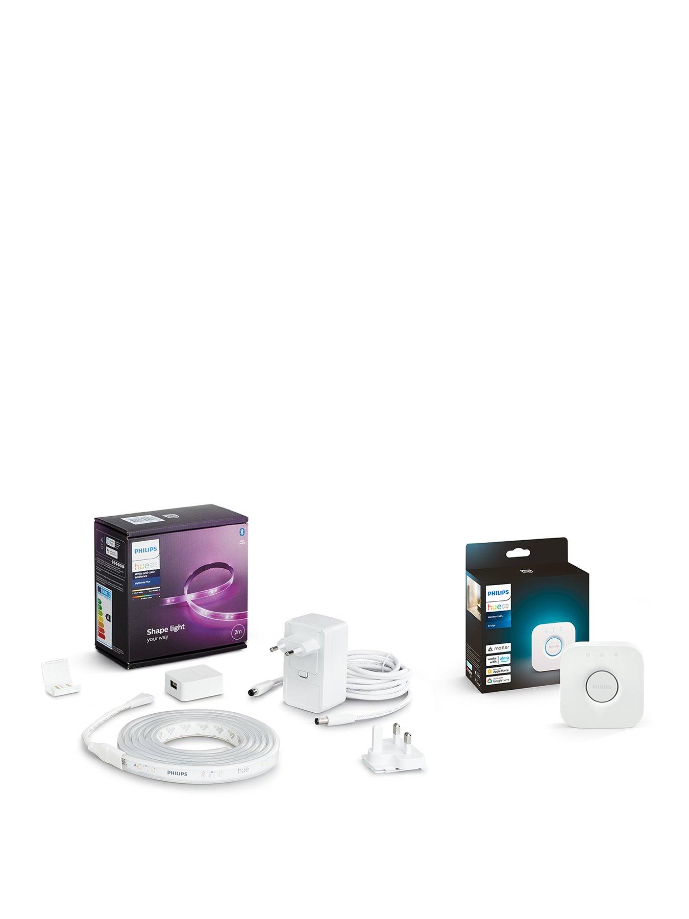 Philips Hue Hue White And Colour Ambiance Indoor Lightstrip 2M With Hue Bridge