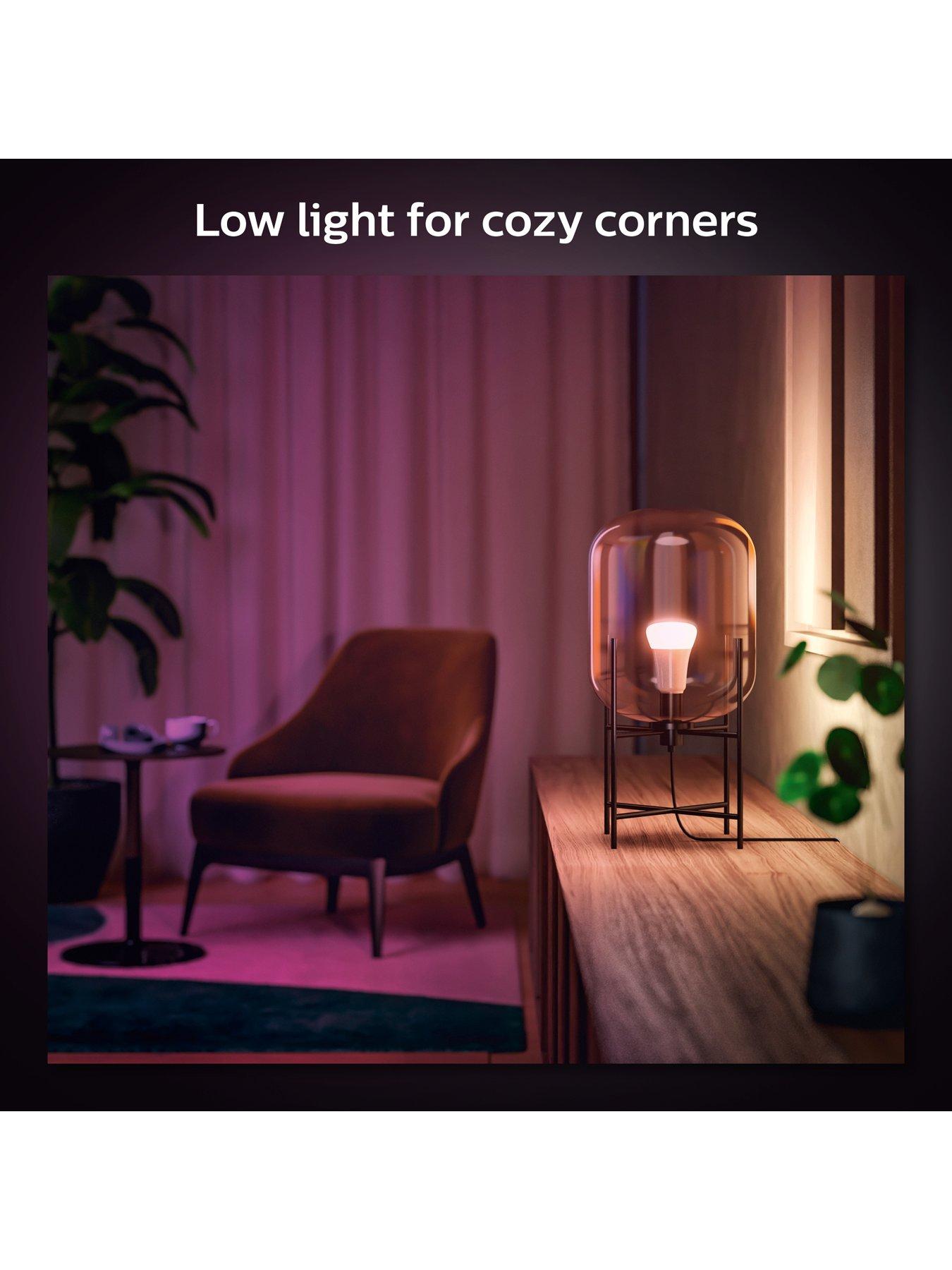 Image 3 of 7 of Philips Hue Hue White &amp; Colour Ambiance Smart Bulb 3 Pack LED 6.5W E27