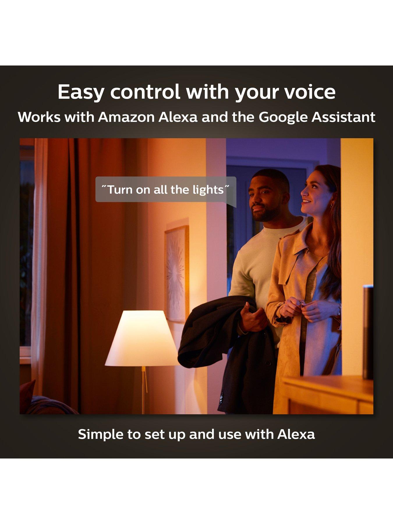 Image 5 of 7 of Philips Hue Hue White &amp; Colour Ambiance Smart Bulb 3 Pack LED 6.5W E27