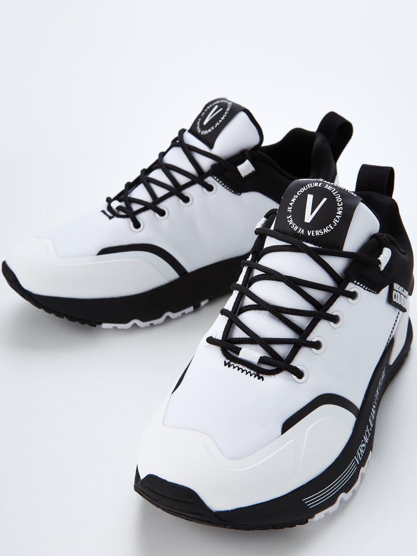 Versace Jeans Couture Men's Dynamic Runner Trainers - White | very.co.uk