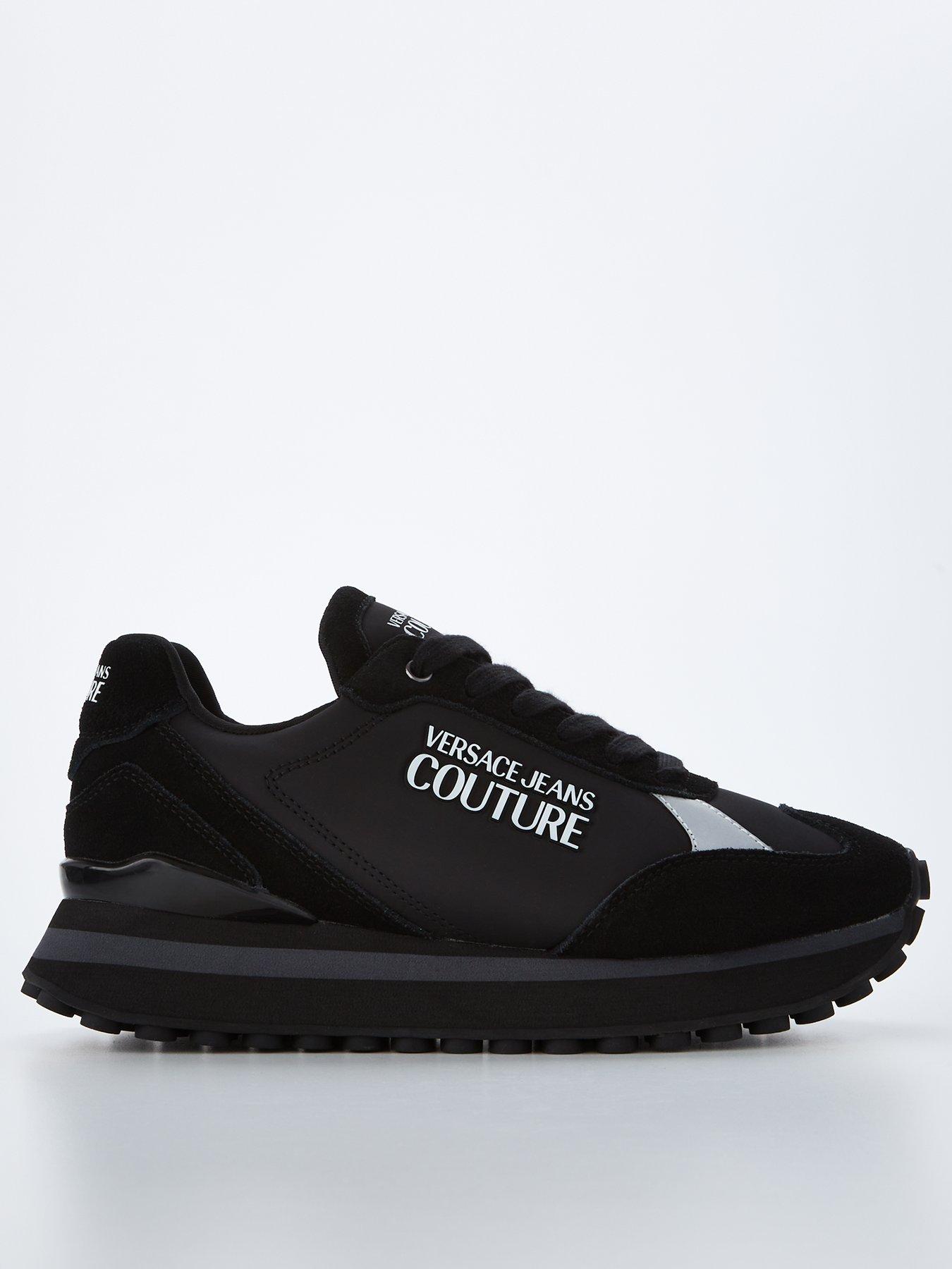 Versace Jeans Couture Men's Spyke Runner Trainers - Black | very.co.uk