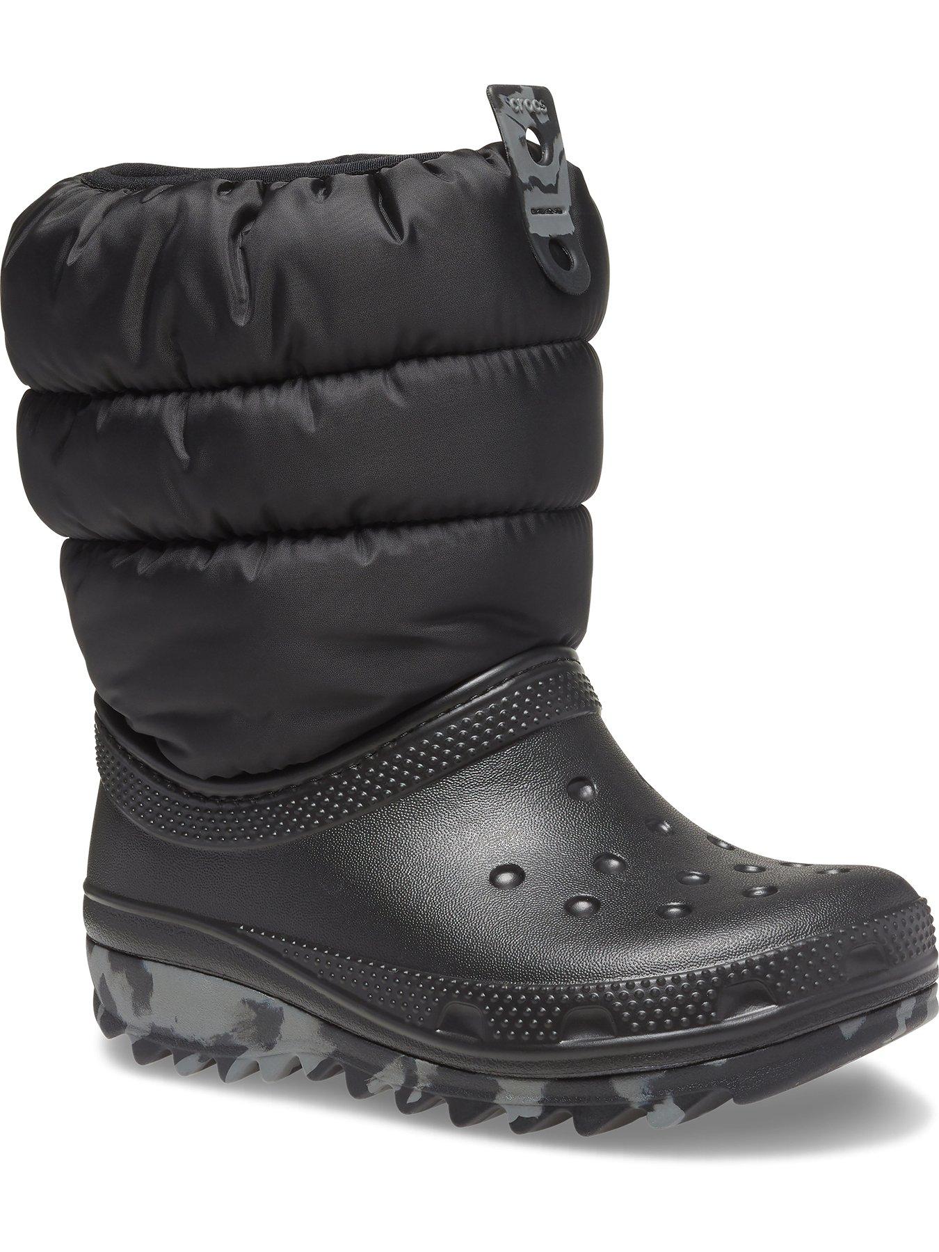 Crocs Kids Classic Neo Puff Boot Black Very