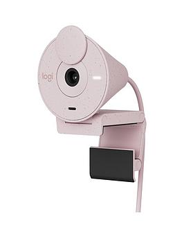 Logitech Brio 300 Full Hd Webcam-Rose