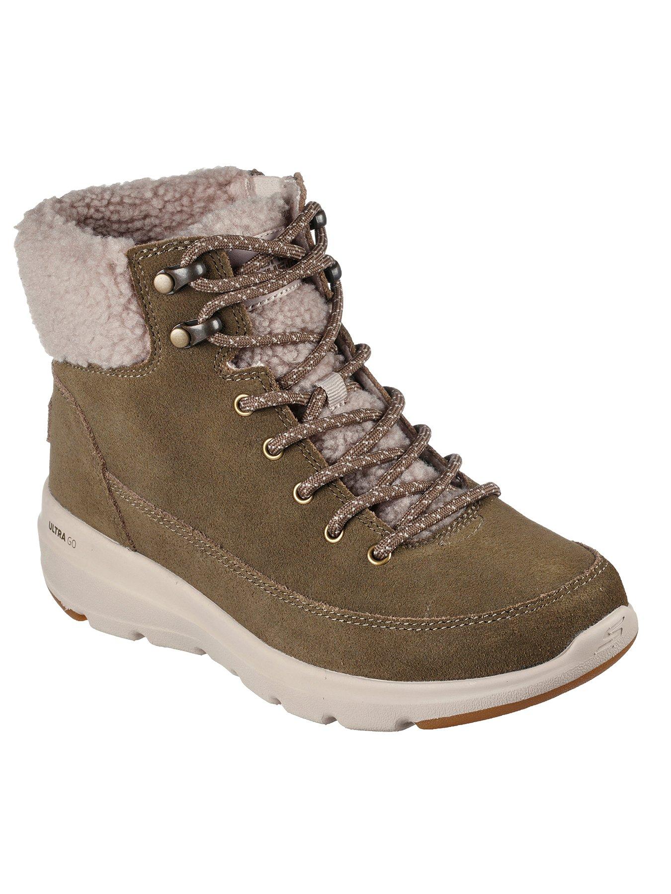 Skechers lace store up boots