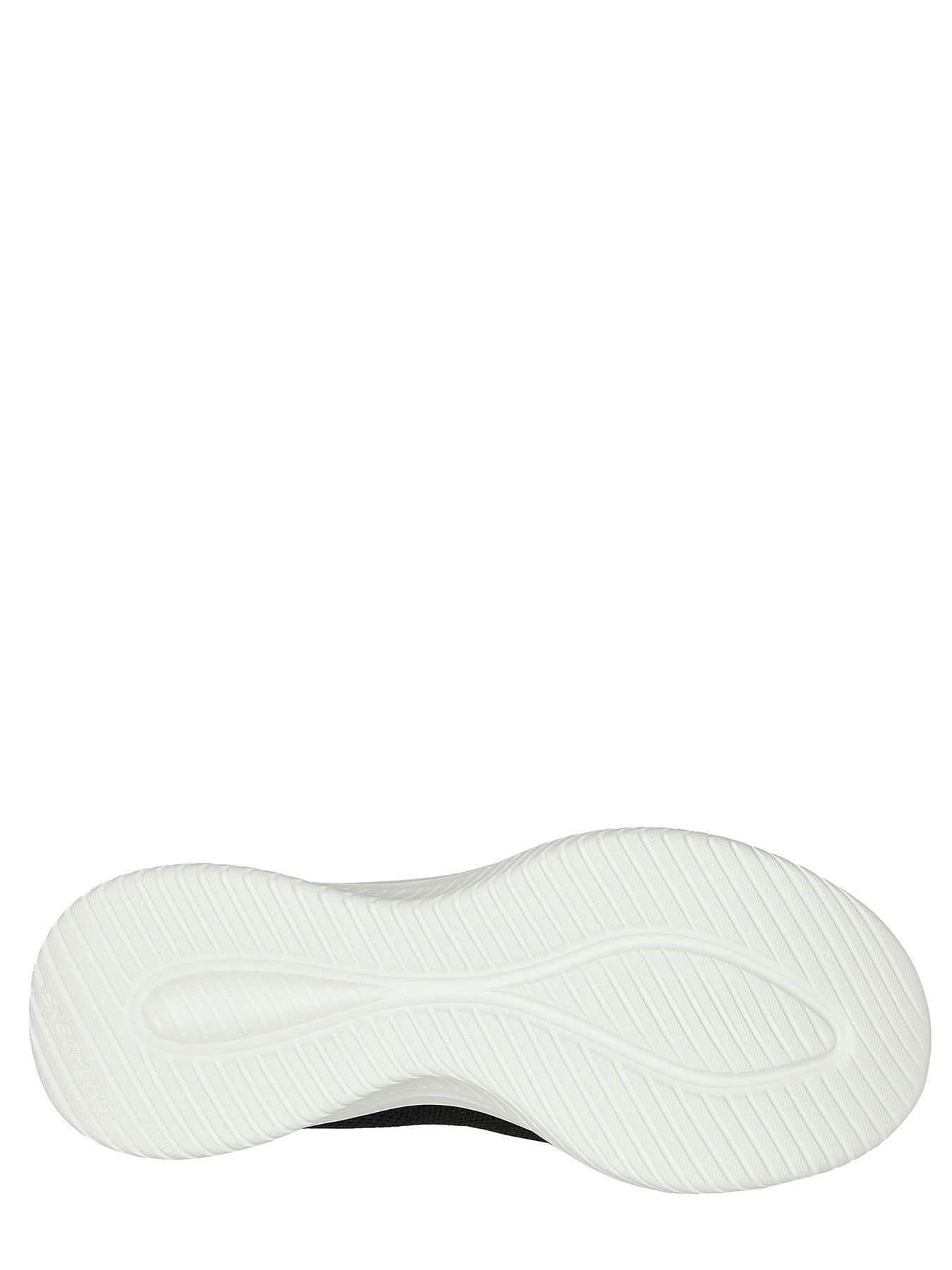 Image 4 of 4 of Skechers Engineered Slip In Stretch Knit Fixed Laced Trainer - Black