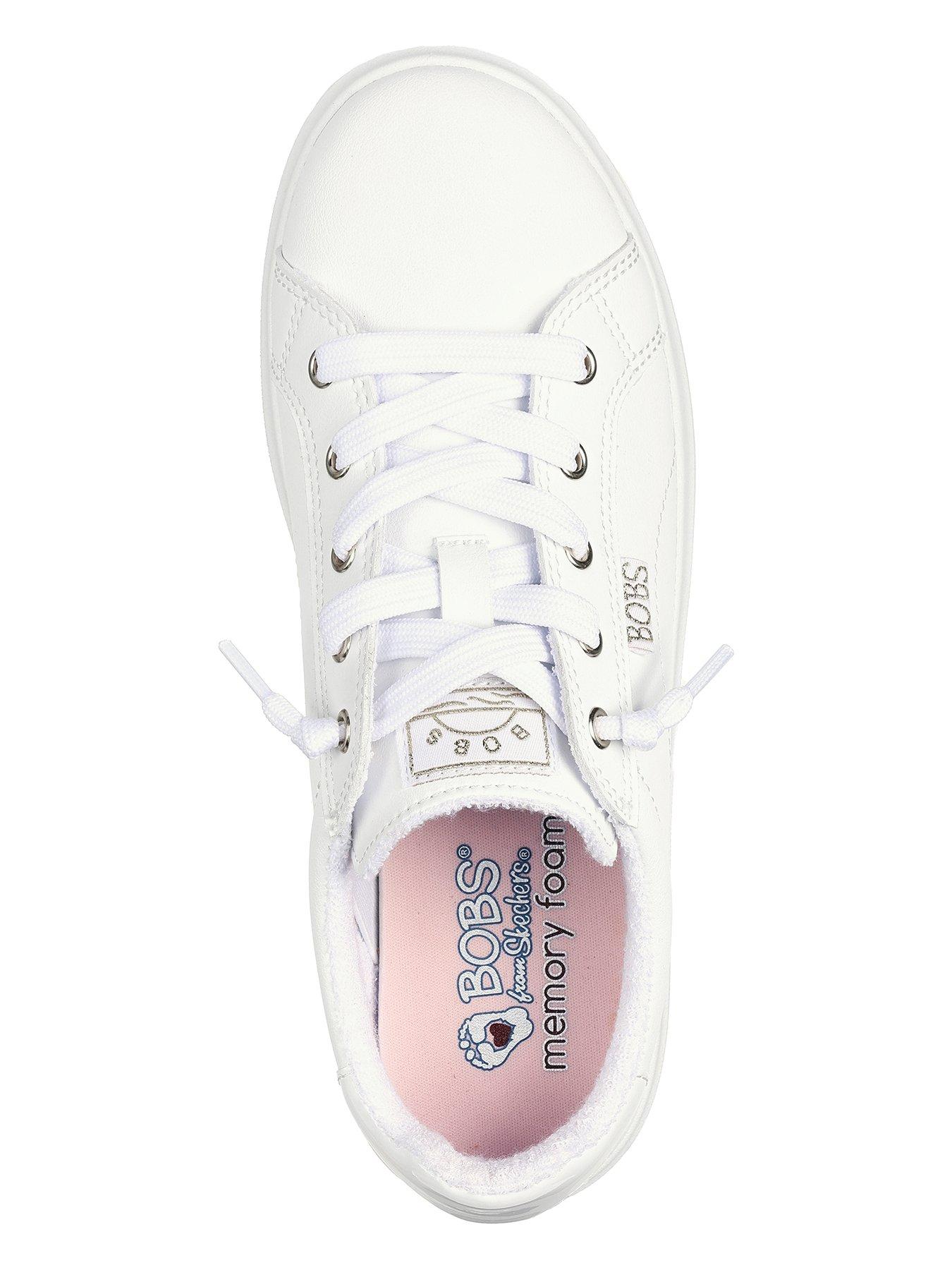 Bobs D Vine Vegan Leather Faux Lace Slip On Sneaker White Synthetic