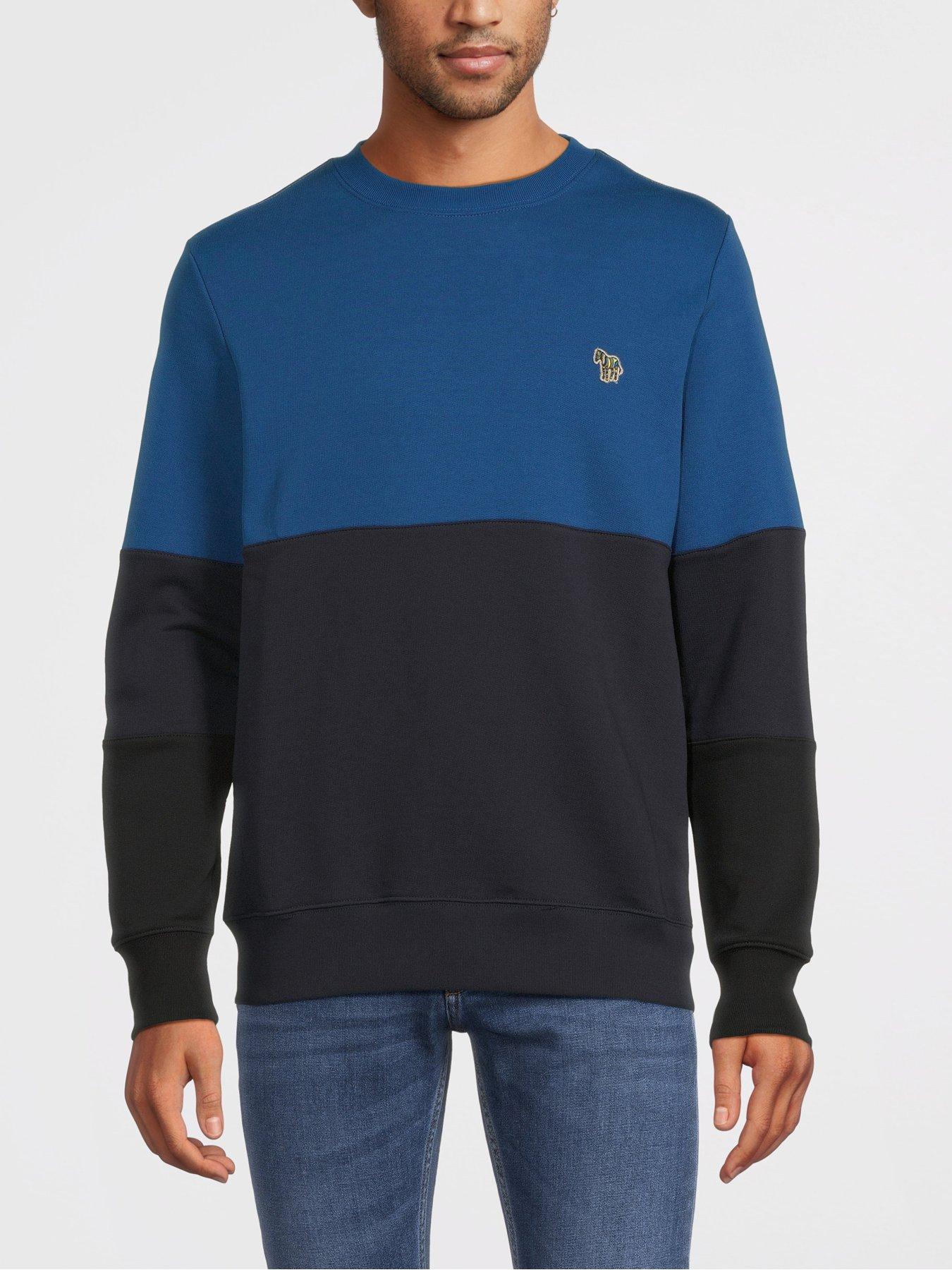 Colourblock Zebra Sweatshirt - Blue