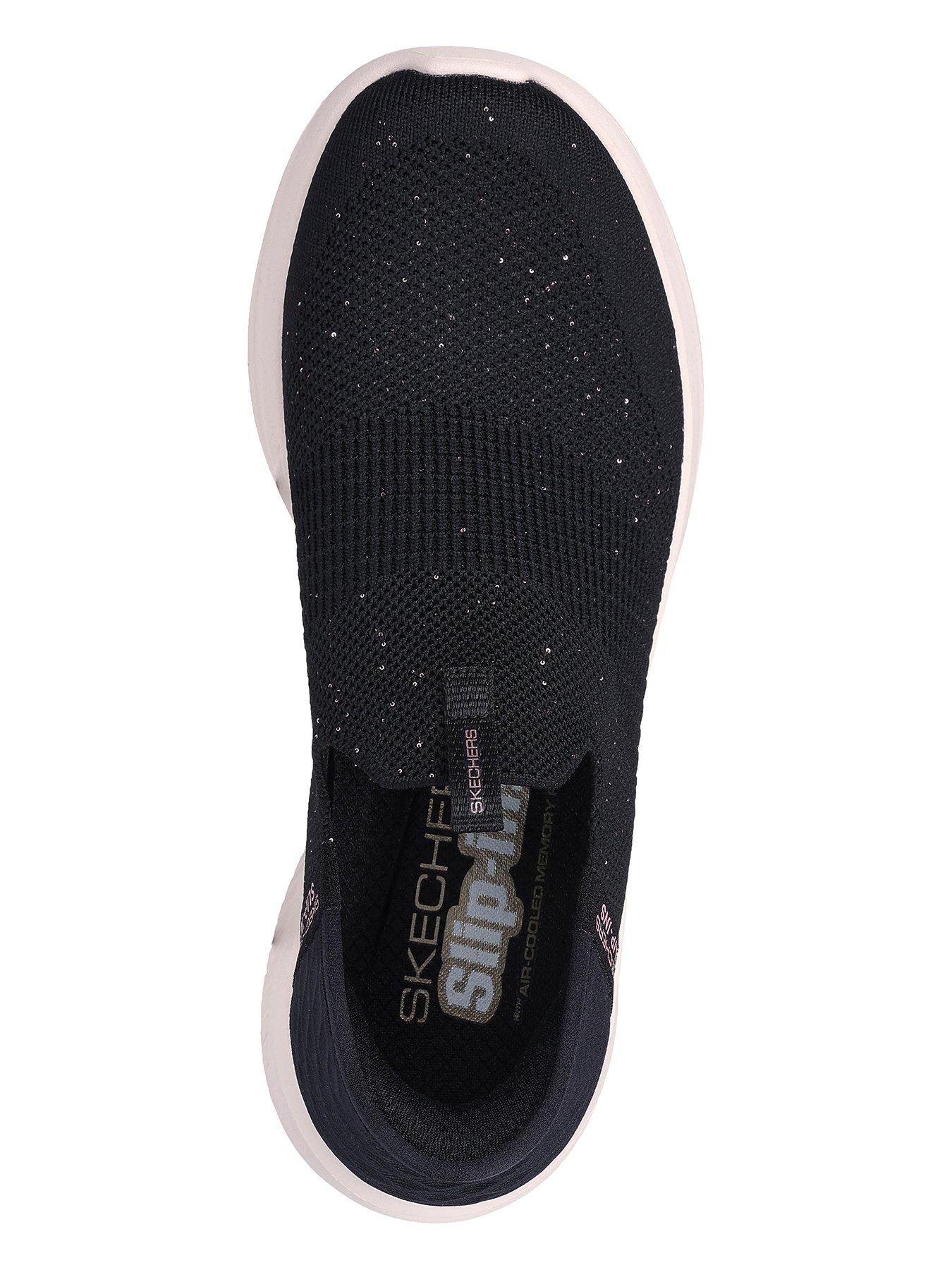 Skechers sparkle hot sale slip ons