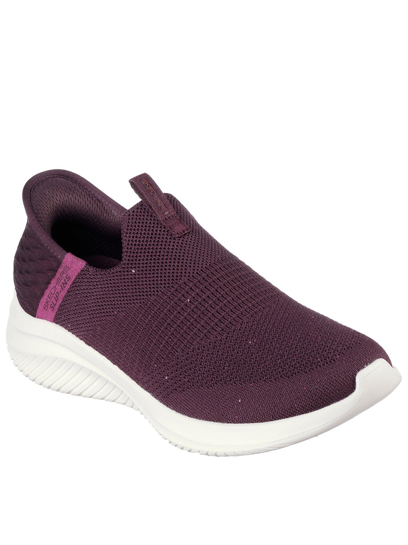 Skechers stretch knit slip best sale on womens